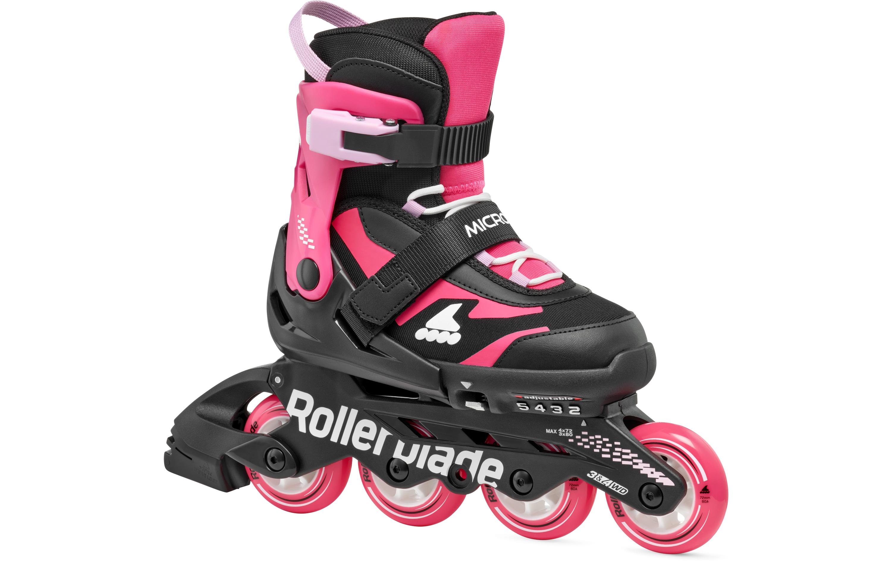 ROLLERBLADE Inline-Skates Microblade Schwarz/Pink, 28-32