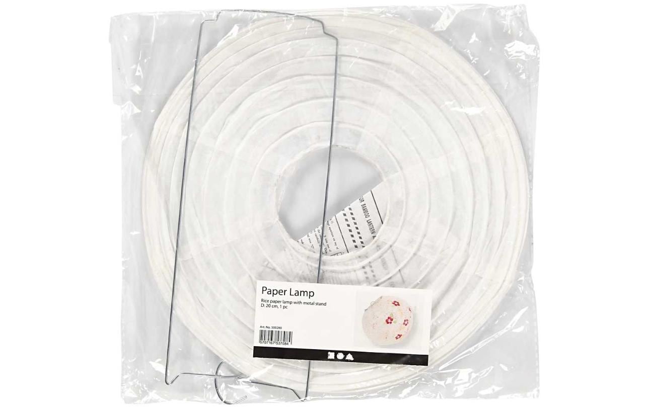 Creativ Company Lampion Ø 20 cm Weiss, 1 Stück Creativ Company Lampion Ø 20 cm Weiss, 1 Stück