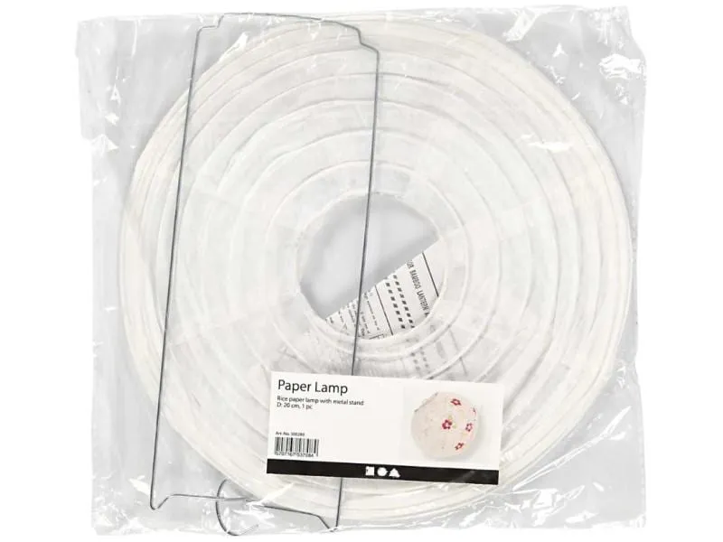 Creativ Company Lampion Ø 20 cm Weiss, 1 Stück