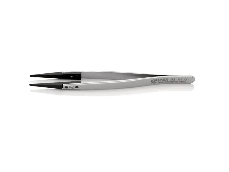 Knipex Pinzette mit Wechselspitzen, ESD, Gerade 130 mm Knipex Pinzette mit Wechselspitzen, ESD, Gerade 130 mm