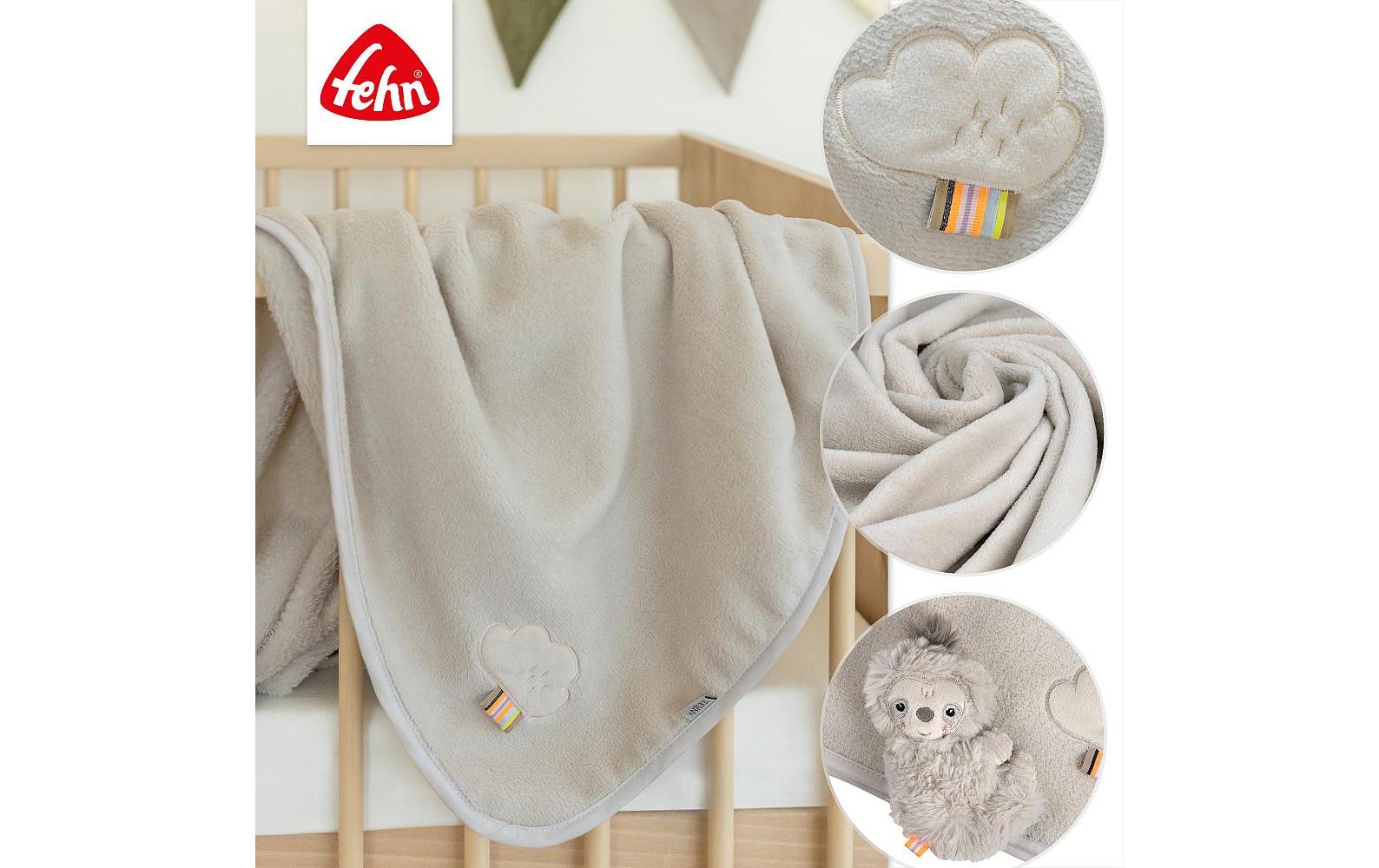 fehn Geschenkset Kuscheldecke Faultier