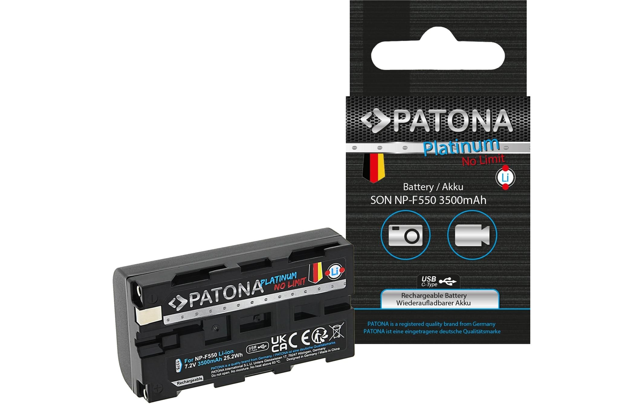 Patona Platinum Akku für Sony NP-F550, F330, F530, F750, F930 Patona Platinum Akku für Sony NP-F550, F330, F530, F750, F930