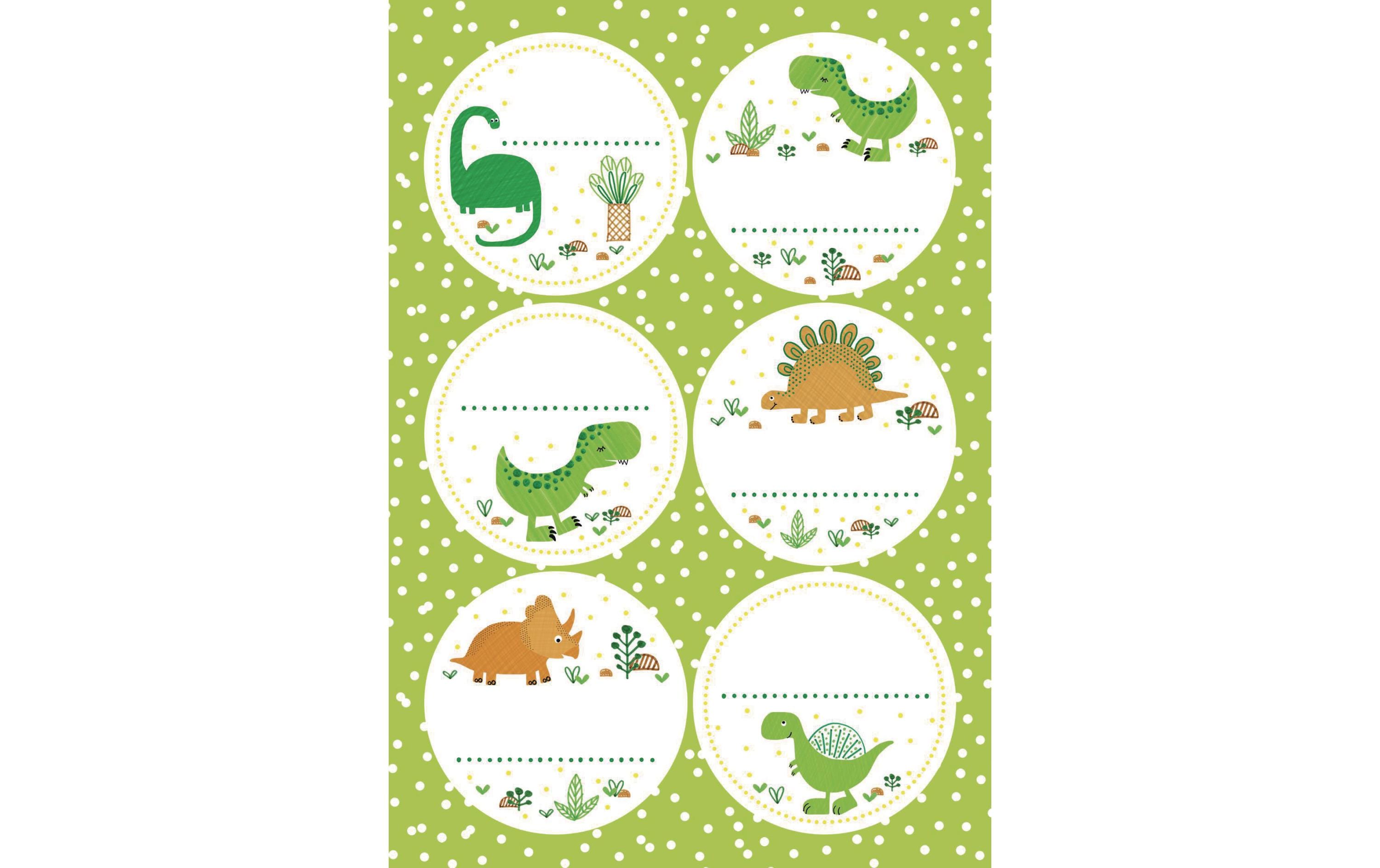 Braun + Company Motivsticker Funny Dinos 4 Stück Braun + Company Motivsticker Funny Dinos 4 Stück