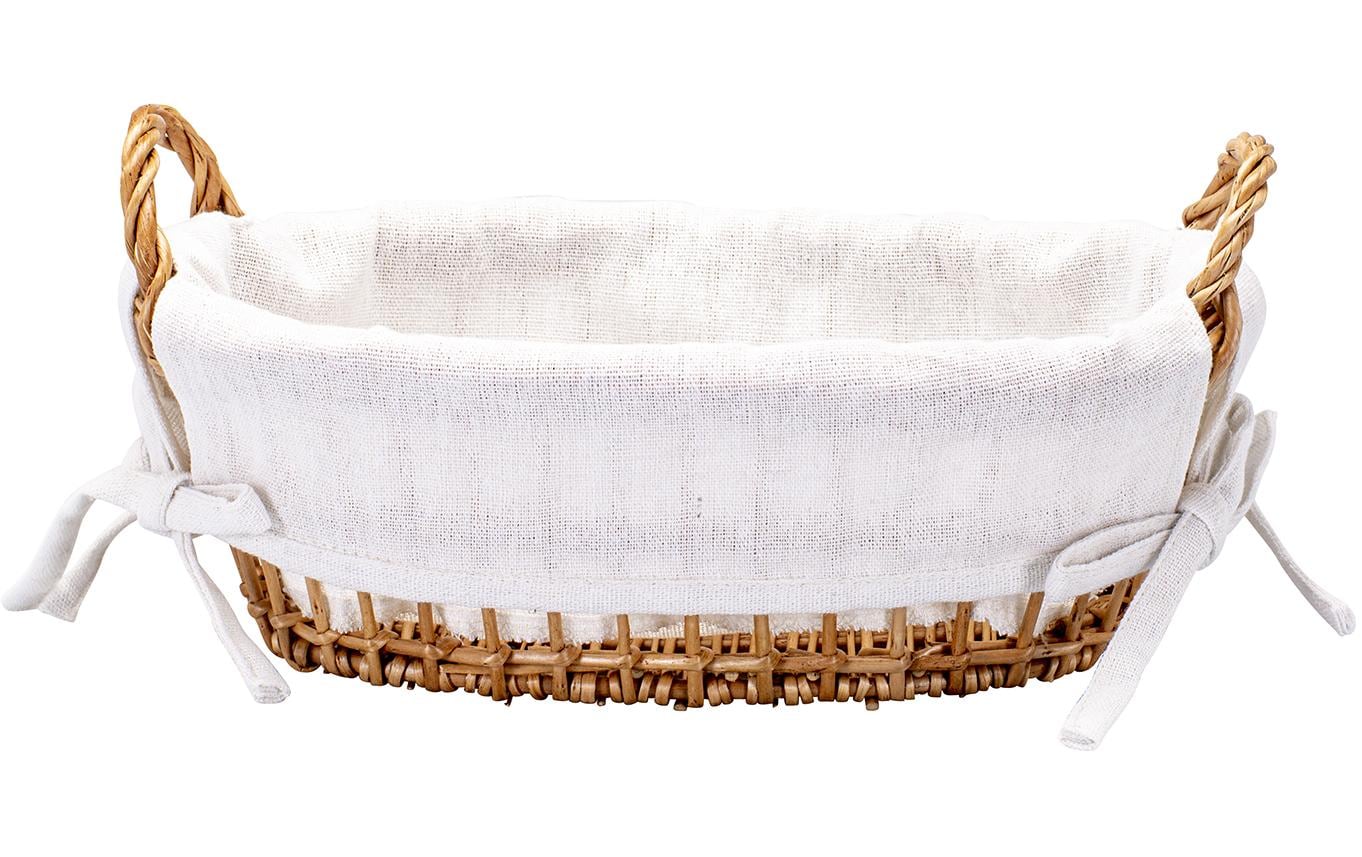 Kadastar Brotkorb Element oval, Braun/Weiss