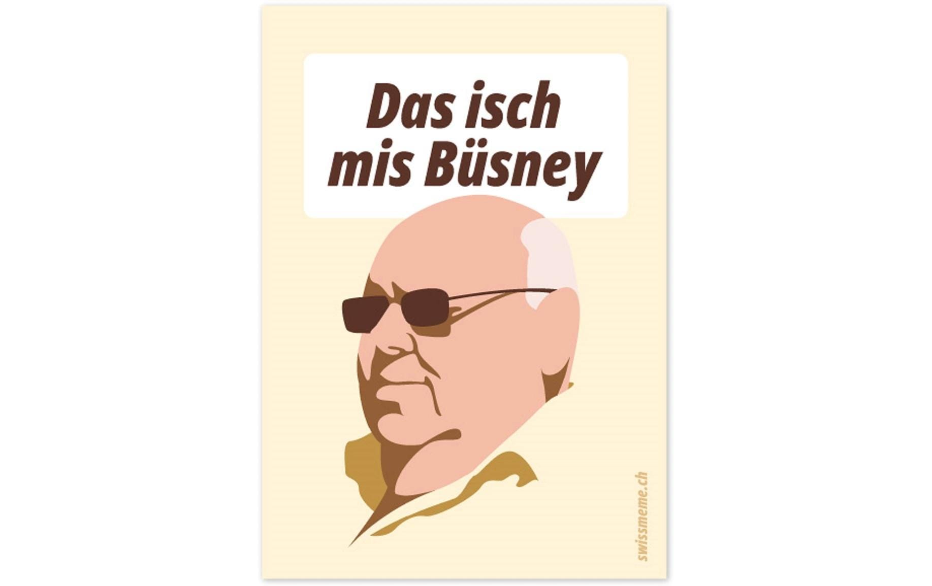 Swissmeme Sticker Büsney, 7.5 x 10.5 cm