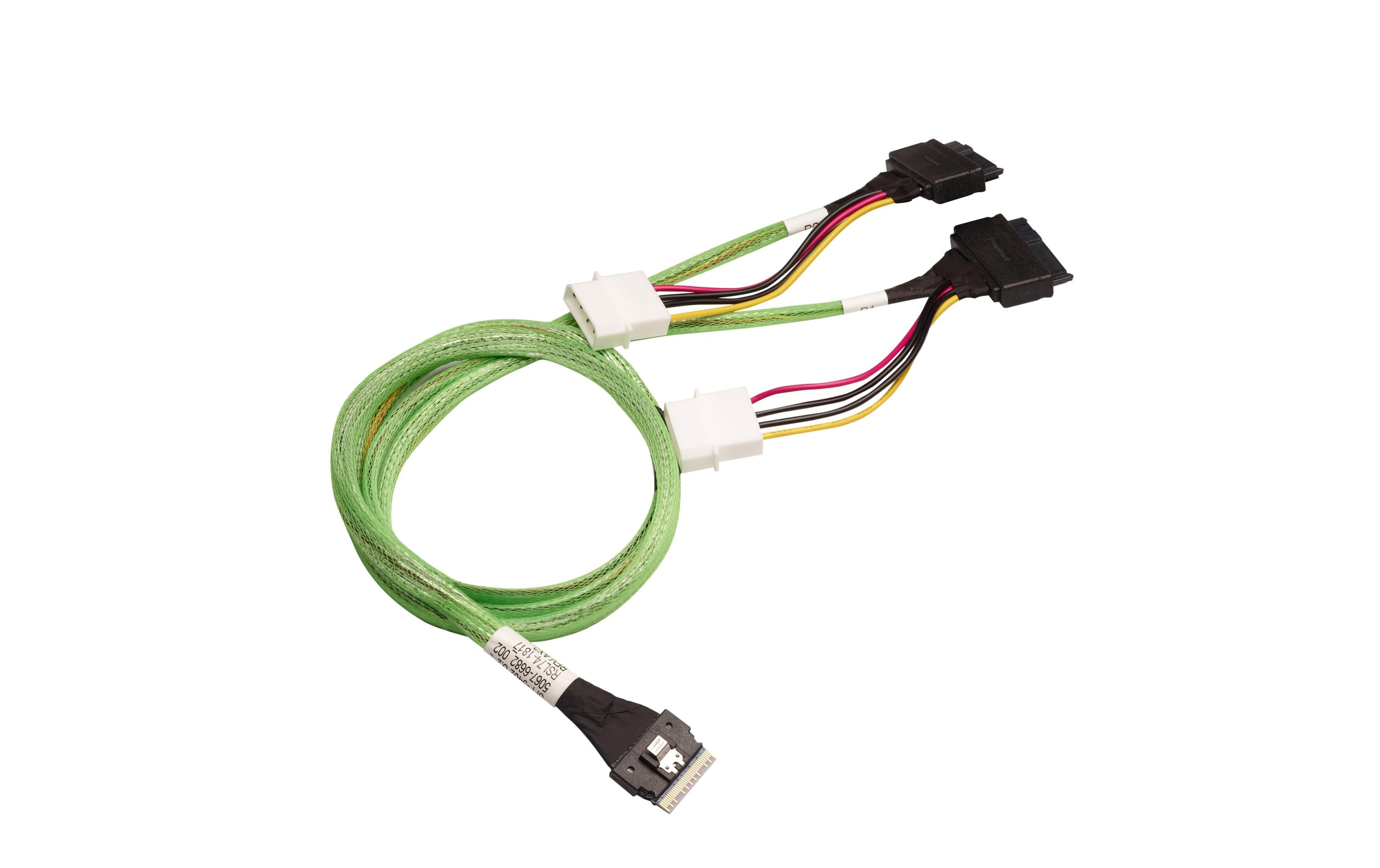 Broadcom SAS-Kabel SFF-8654 - 2x SFF-8639, 100 cm Broadcom SAS-Kabel SFF-8654 - 2x SFF-8639, 100 cm