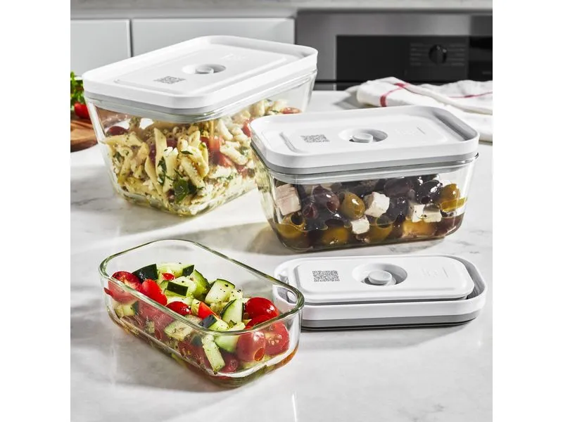 Zwilling Vakuumier-Behälter Fresh and Save 3-teilig, S,M,L Glas Zwilling Vakuumier-Behälter Fresh and Save 3-teilig, S,M,L Glas