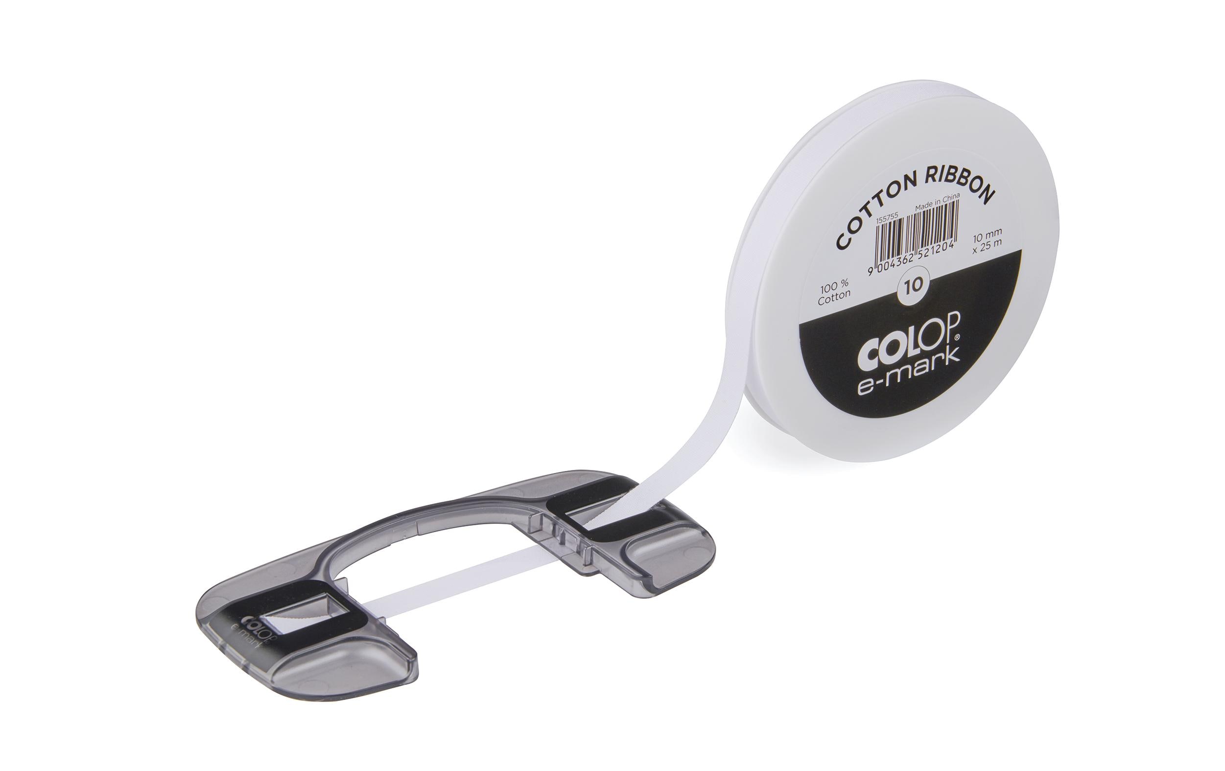 Colop Textilband e-mark 10 mm x 25 m, Weiss Colop Textilband e-mark 10 mm x 25 m, Weiss