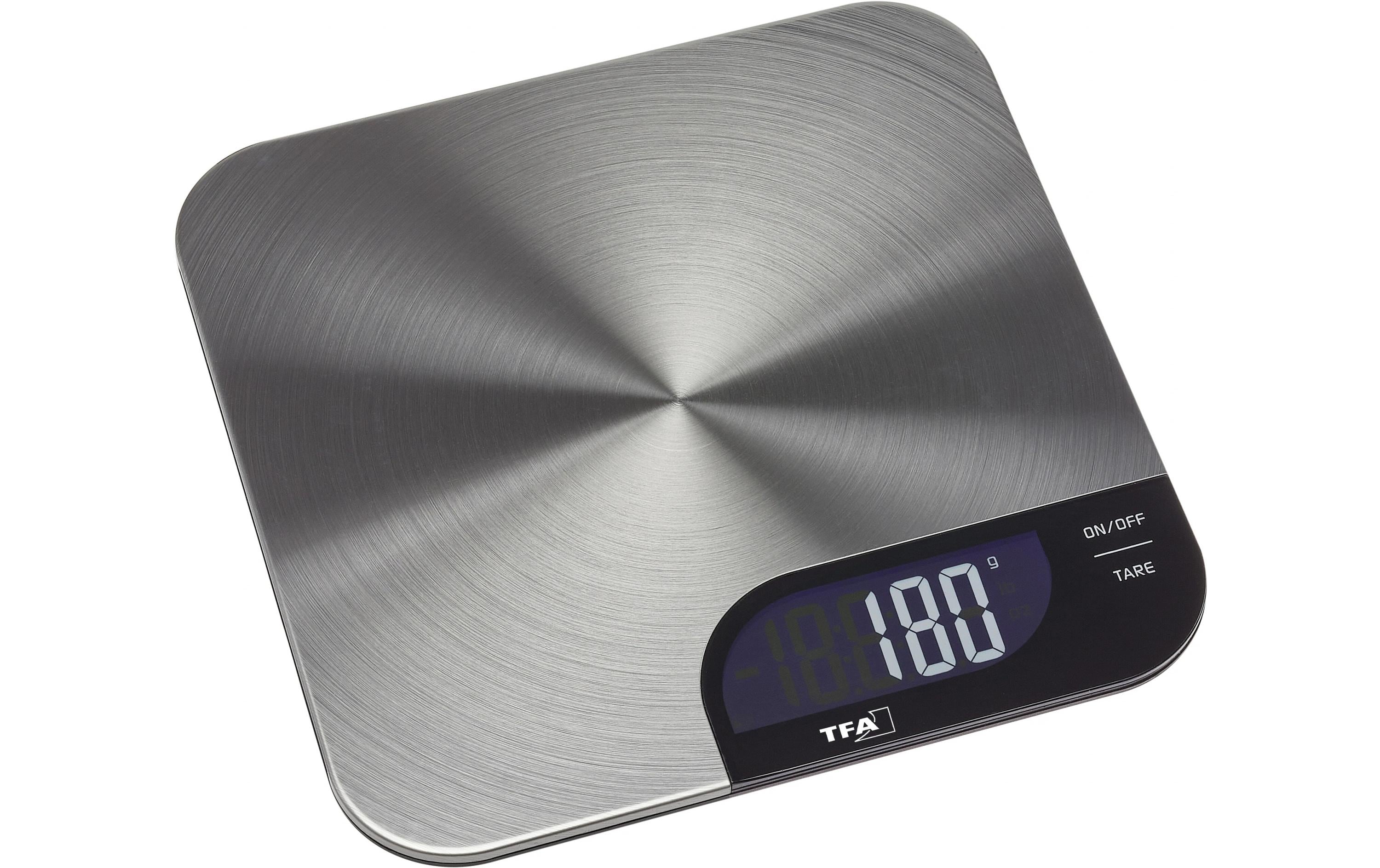 TFA Dostmann Küchenwaage Cheesecake Silber