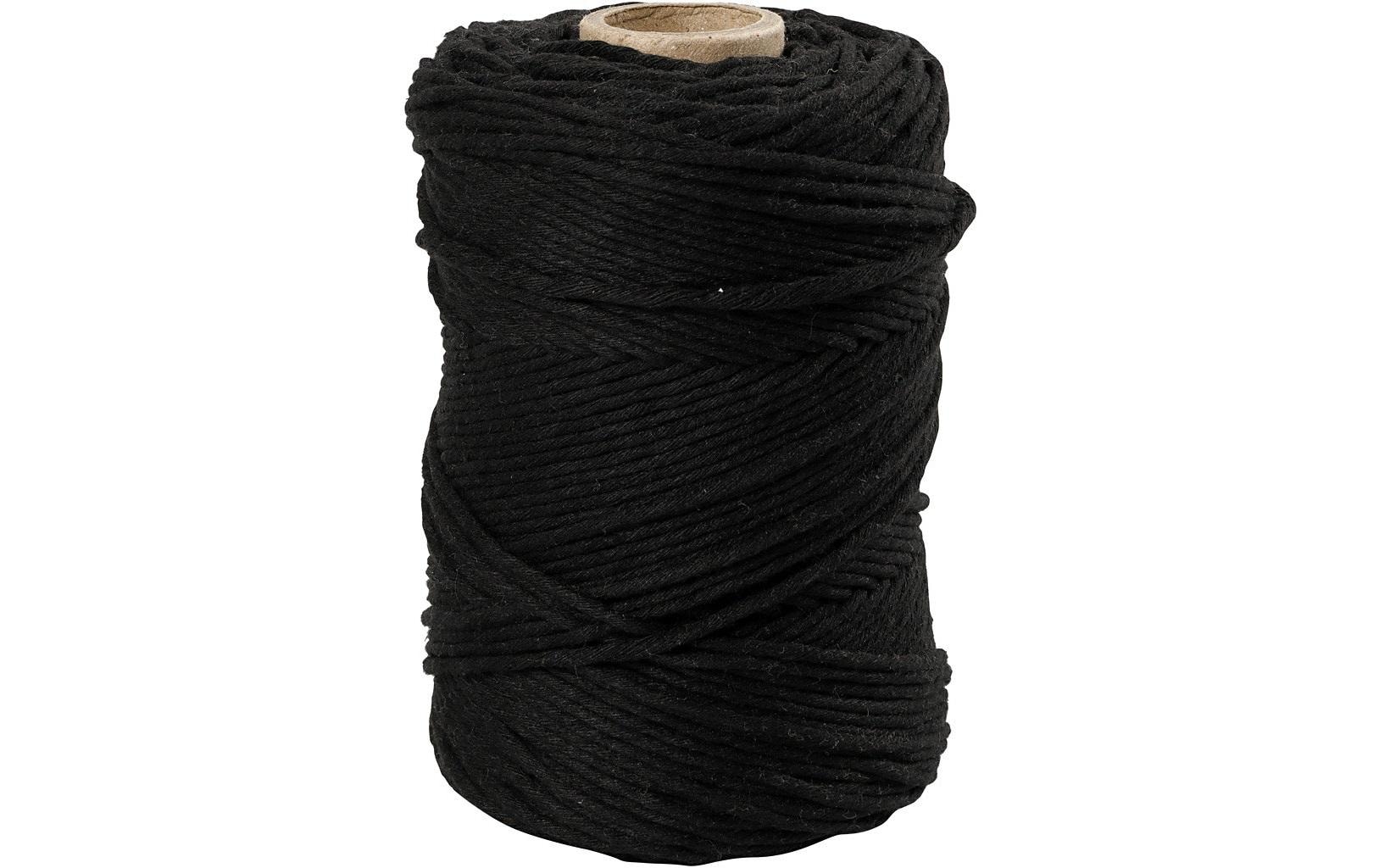 Creativ Company Baumwollgarn Makramé 330 g, Schwarz Creativ Company Baumwollgarn Makramé 330 g, Schwarz