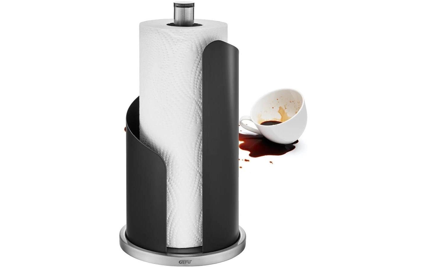 GEFU Küchenrollenhalter Curve Schwarz