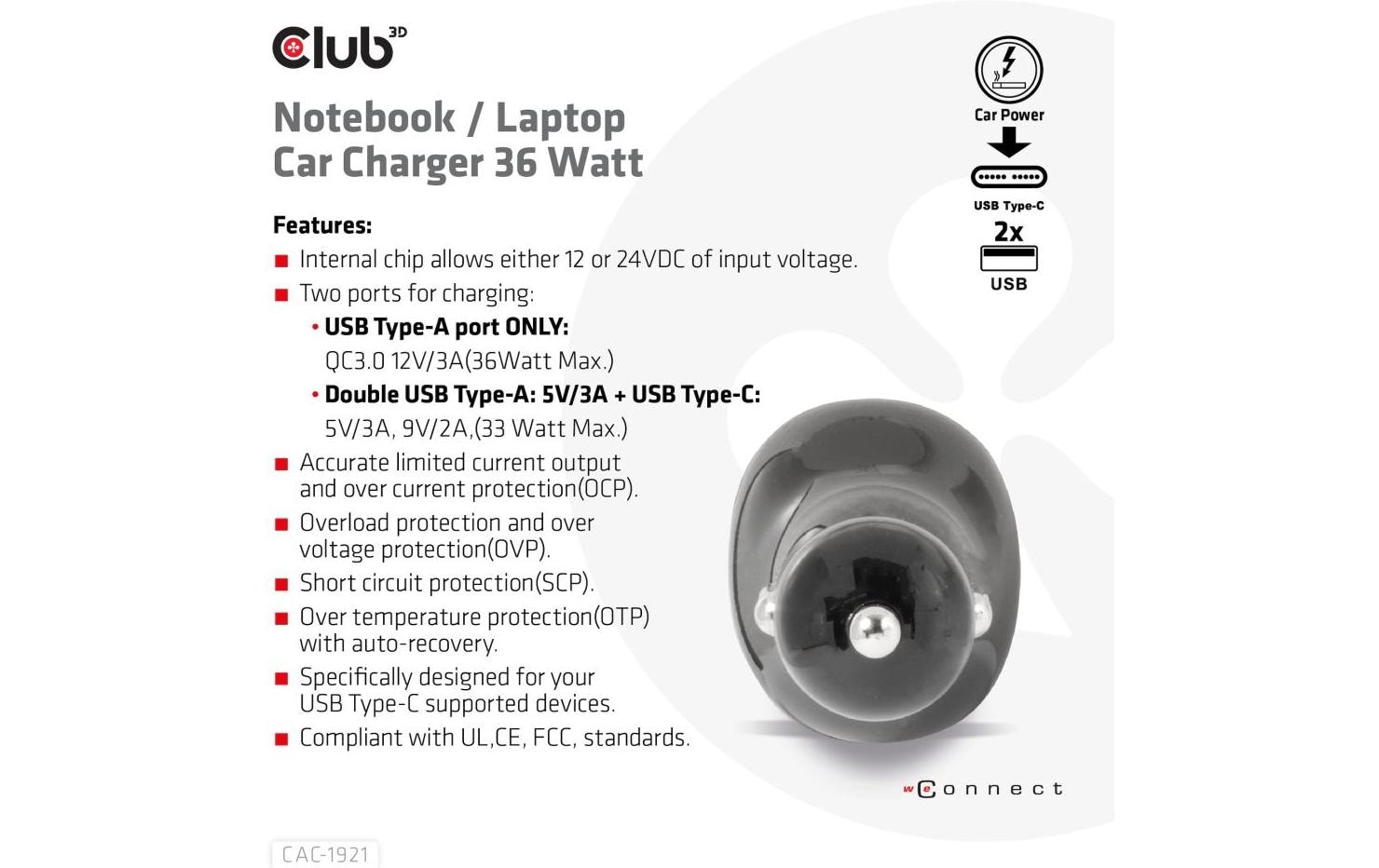 Club 3D Autoladegerät CAC-1921