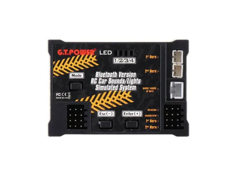 G.T. Power Bluetooth Version RC Car Sounds & Lights Simulated System G.T. Power Bluetooth Version RC Car Sounds & Lights Simulated System