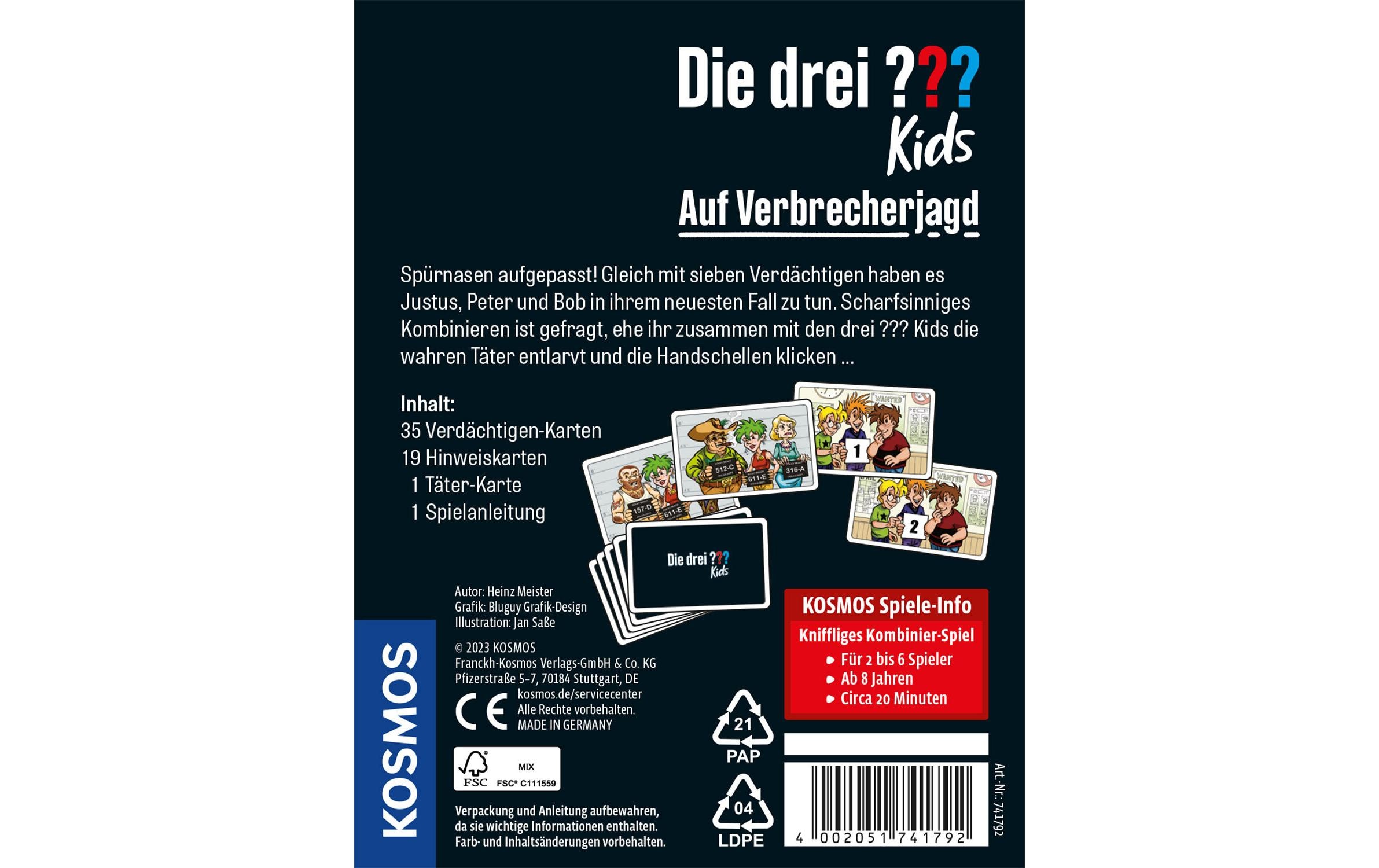 Kosmos Kinderspiel Die drei ??? Kids – Auf Verbrecherjagd Kosmos Kinderspiel Die drei ??? Kids – Auf Verbrecherjagd