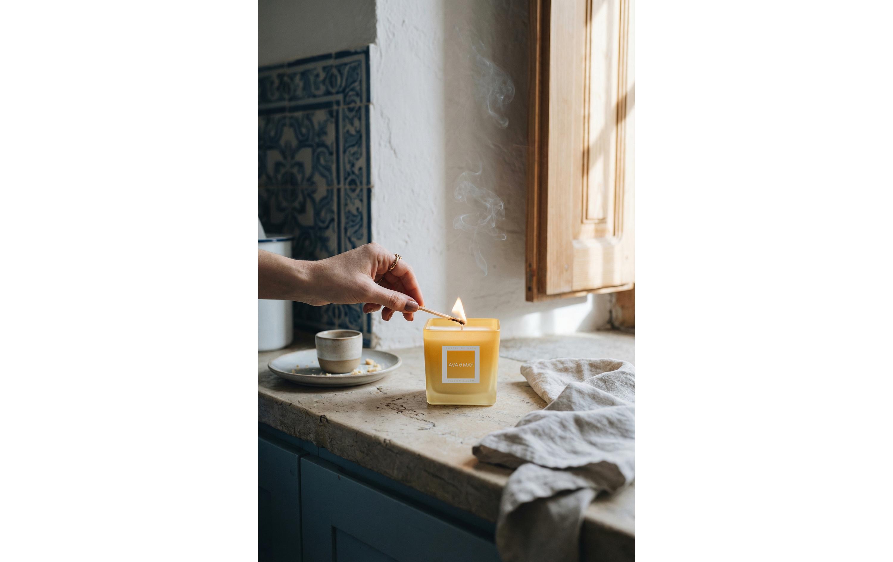 AVA & MAY Duftkerze Pastel de Nata 200g