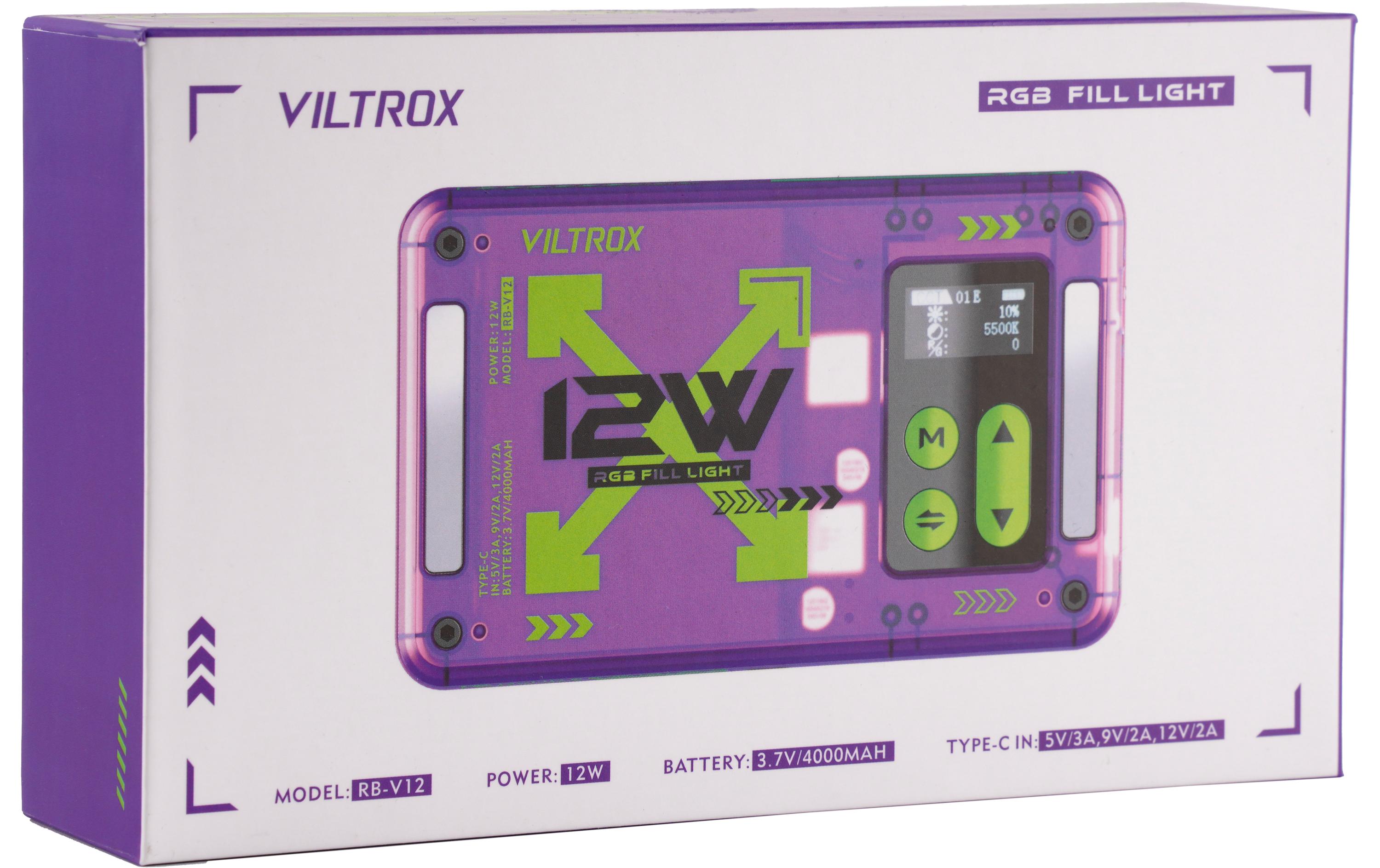 Viltrox Videoleuchte RB-V12 RGB LED Light Panel