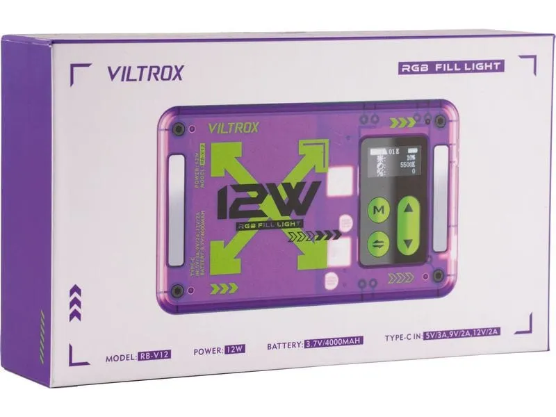 Viltrox Videoleuchte RB-V12 RGB LED Light Panel Viltrox Videoleuchte RB-V12 RGB LED Light Panel
