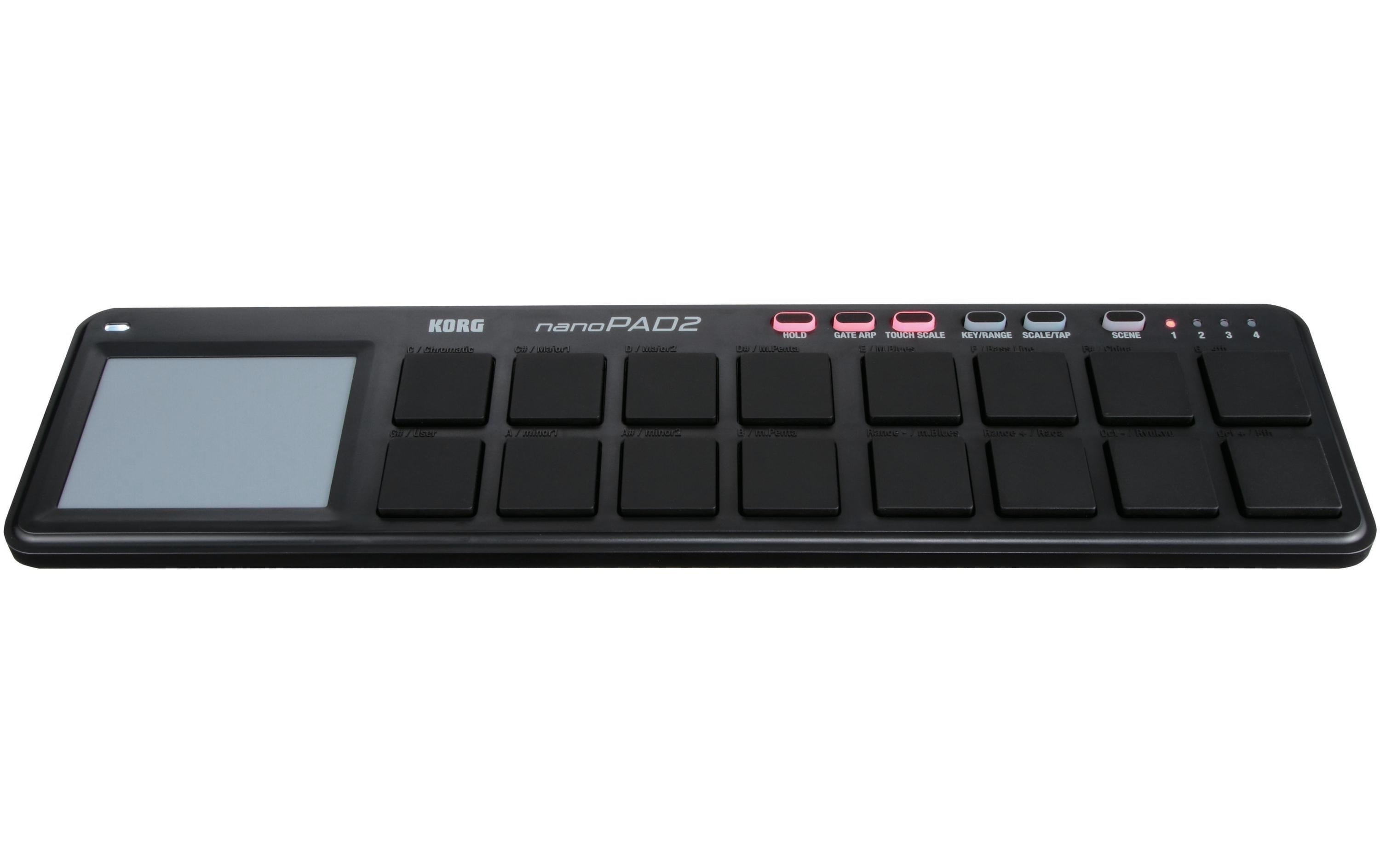 Korg Pad-Controller nanoPAD2 – 16 Pads, Schwarz Korg Pad-Controller nanoPAD2 – 16 Pads, Schwarz