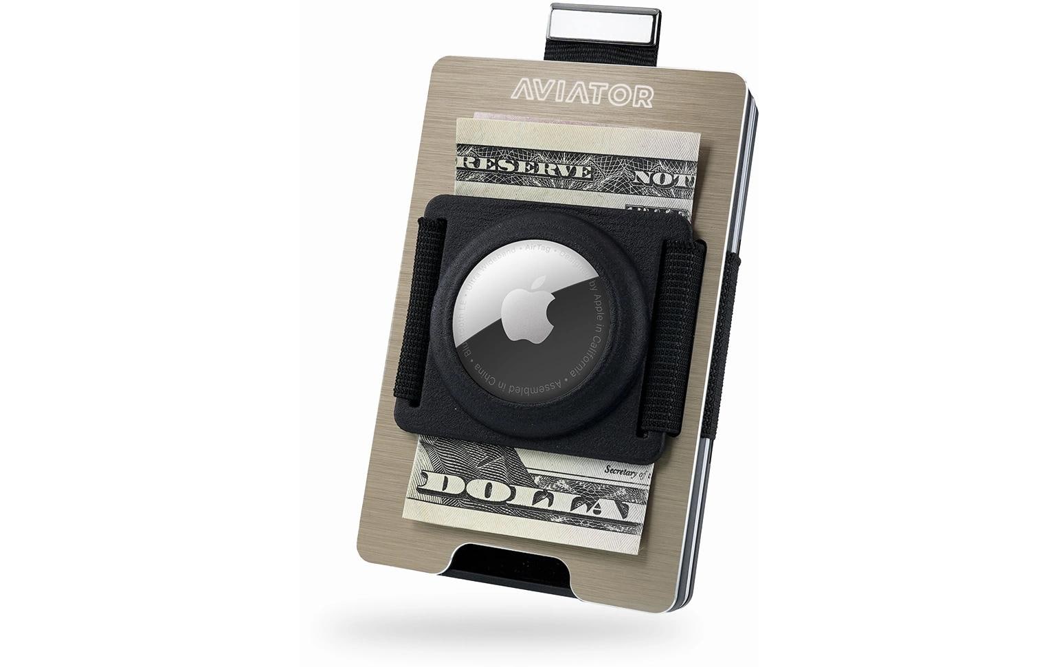 AVIATOR Wallet SLIDE AirTag brushed sand AVIATOR Wallet SLIDE AirTag brushed sand