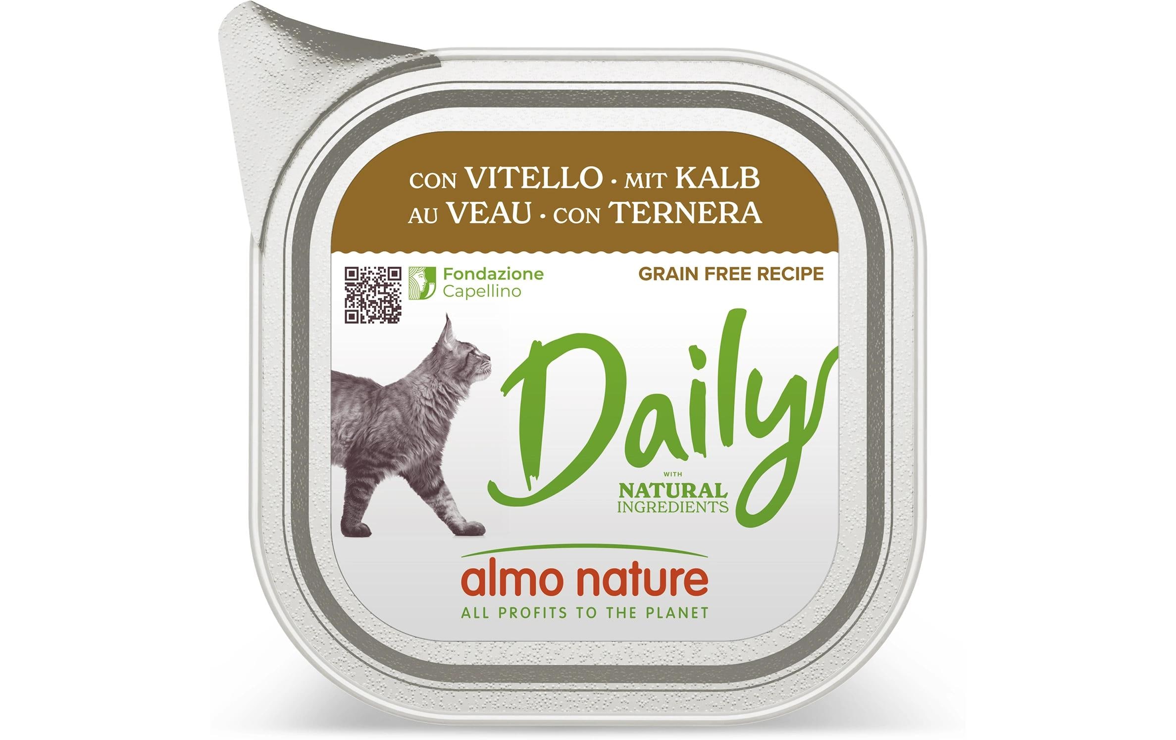 Almo Nature Nassfutter Daily mit Kalb 100g