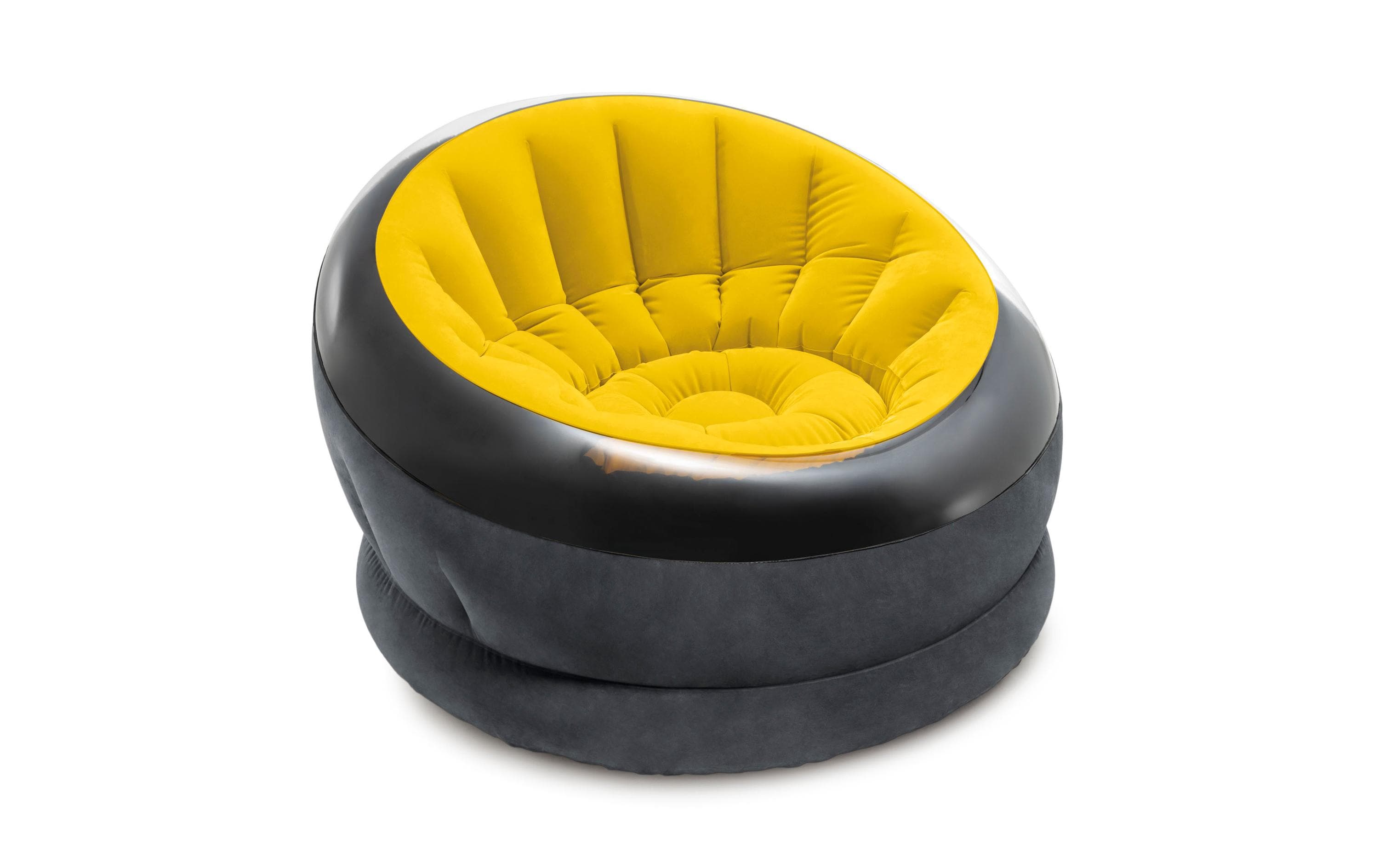 Intex Aufblasbarer Sessel Empire 112 x 109 cm, Gelb, Schwarz