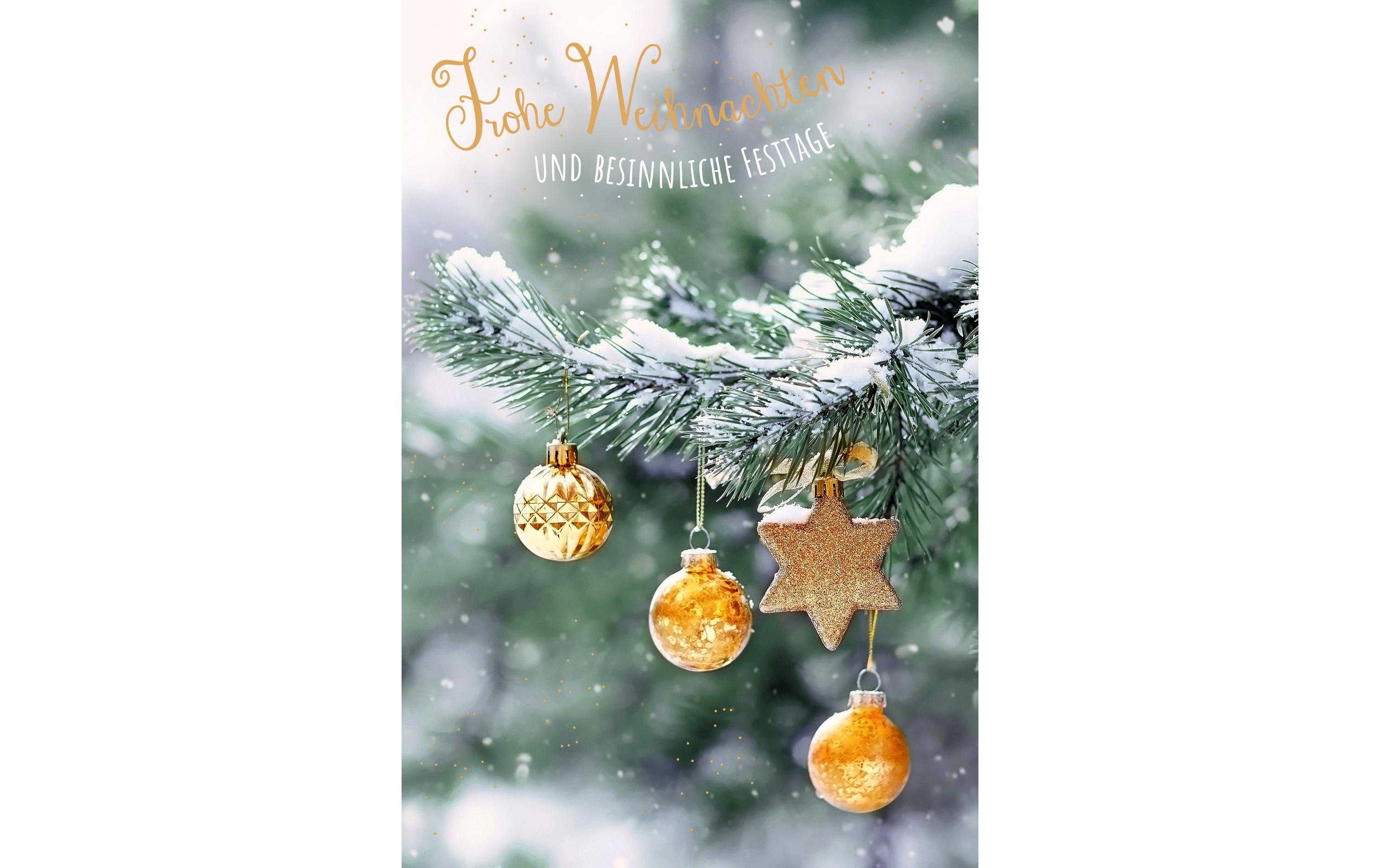 ABC Weihnachtskarte Frohe Weihnachten B6