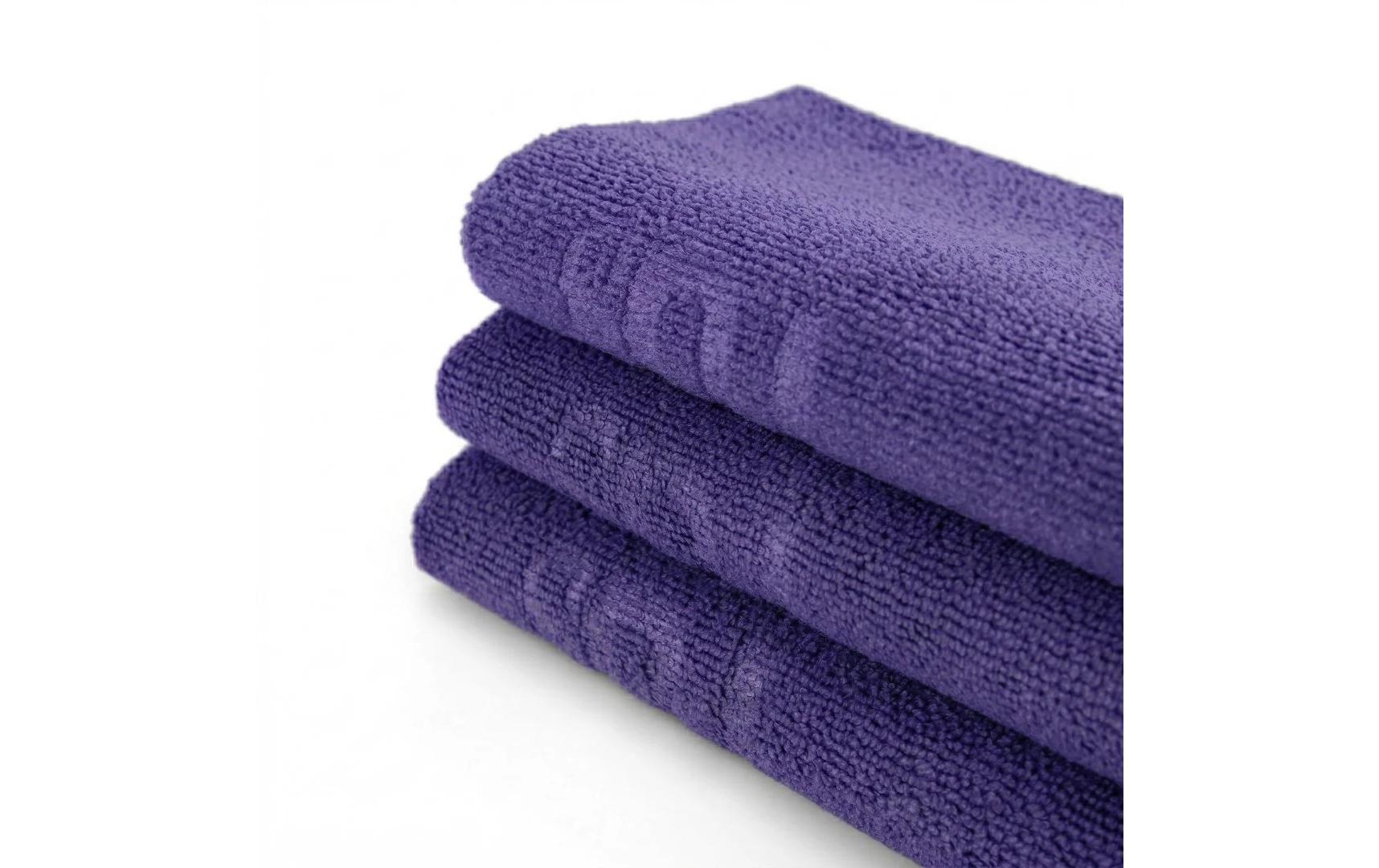 21CARS Edgeless Mikrofaser-Handtuch 3er-Set 40 x 40 cm Violett 21CARS Edgeless Mikrofaser-Handtuch 3er-Set 40 x 40 cm Violett