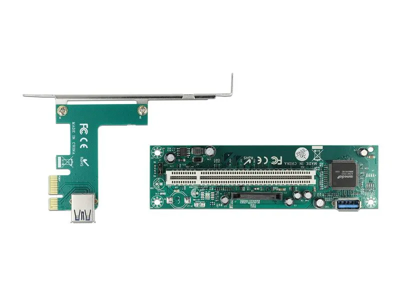 Delock PCI-E Riser Karte x1 zu 1 x PCI 32 Bit Slot mit 60 cm Kabel Delock PCI-E Riser Karte x1 zu 1 x PCI 32 Bit Slot mit 60 cm Kabel