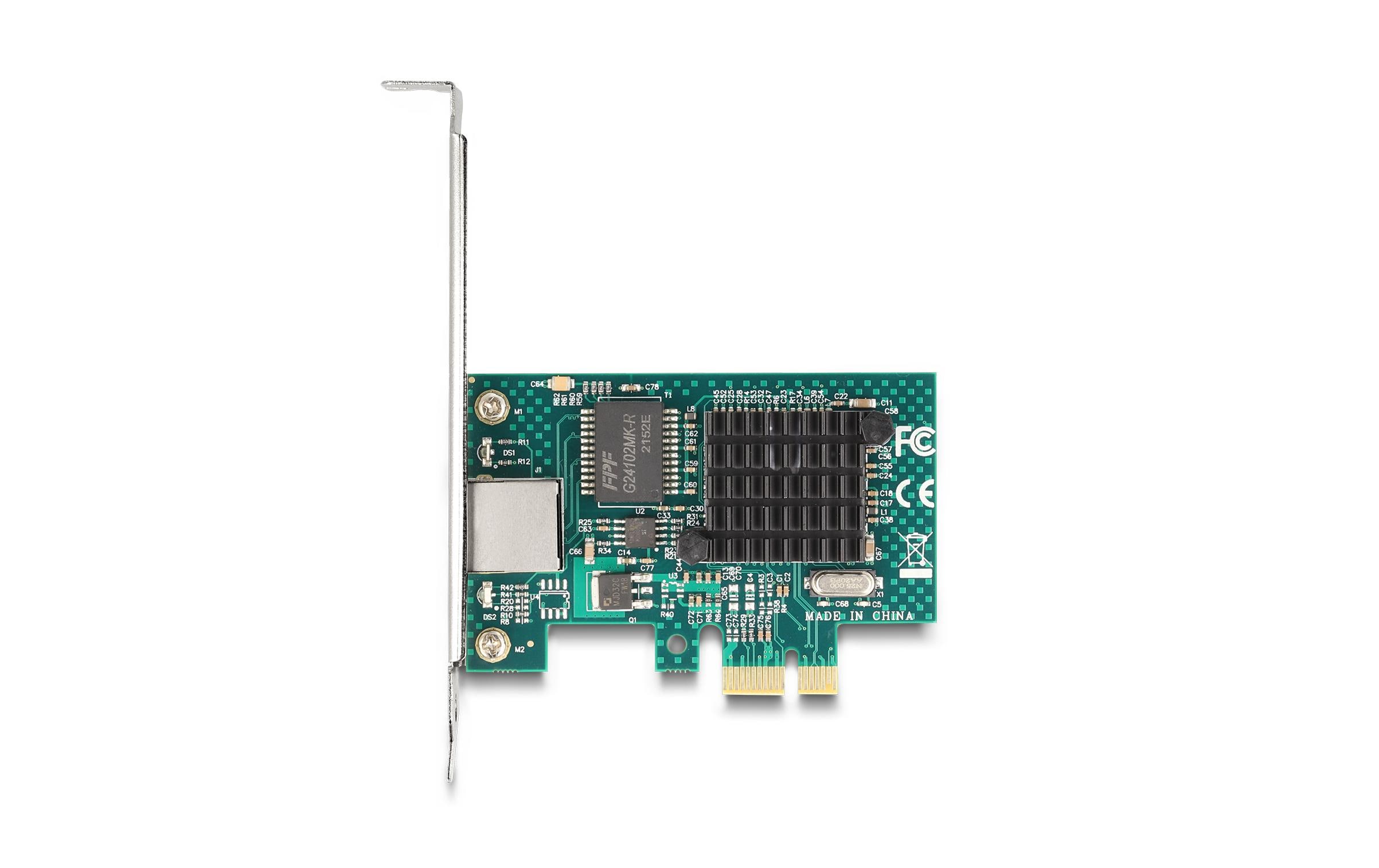 Delock Netzwerkkarte 1x RJ45 Gigabit, PCI-Express x1