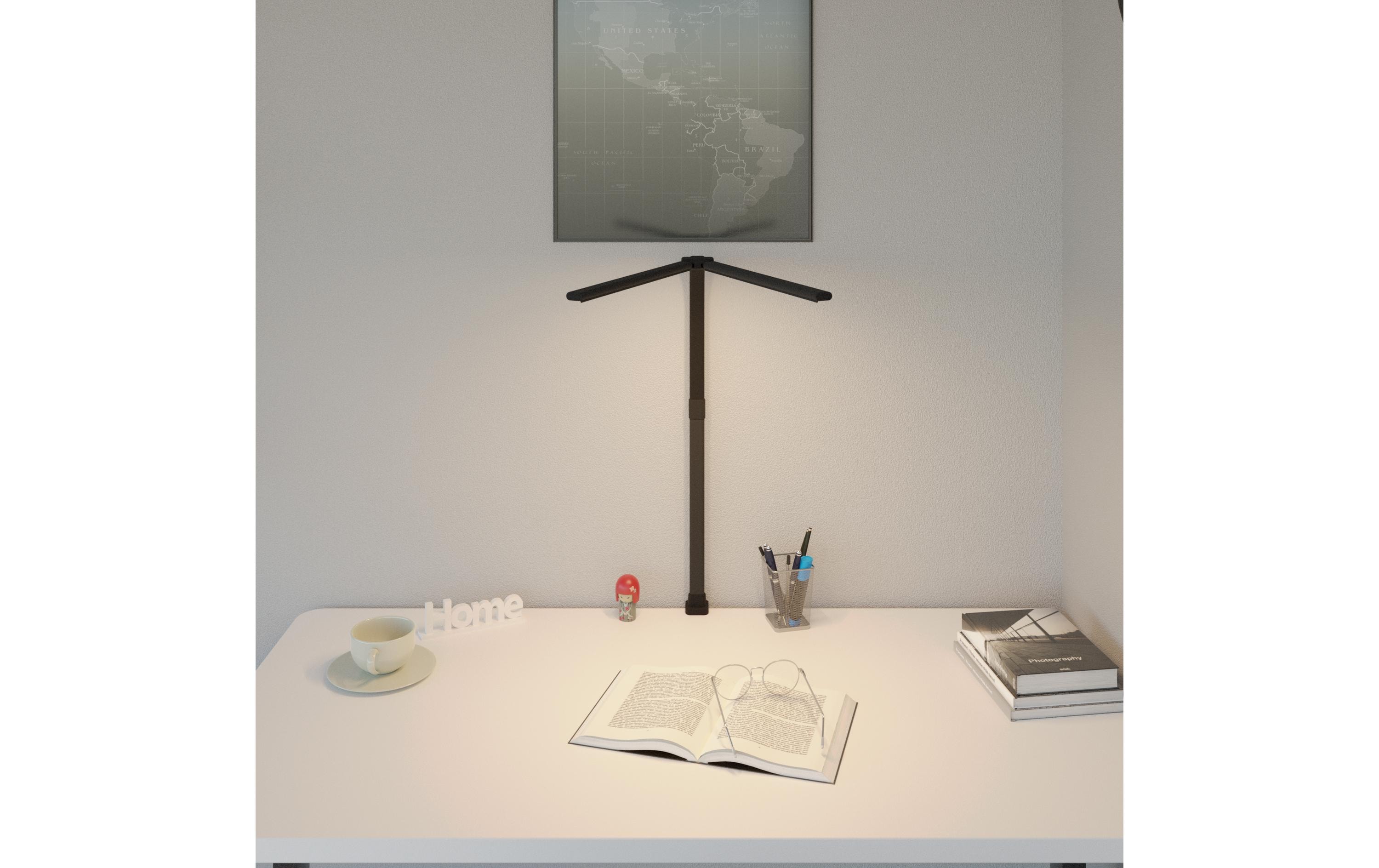 Hansa Schreibtischleuchte LED Nova 20 Watt, Schwarz