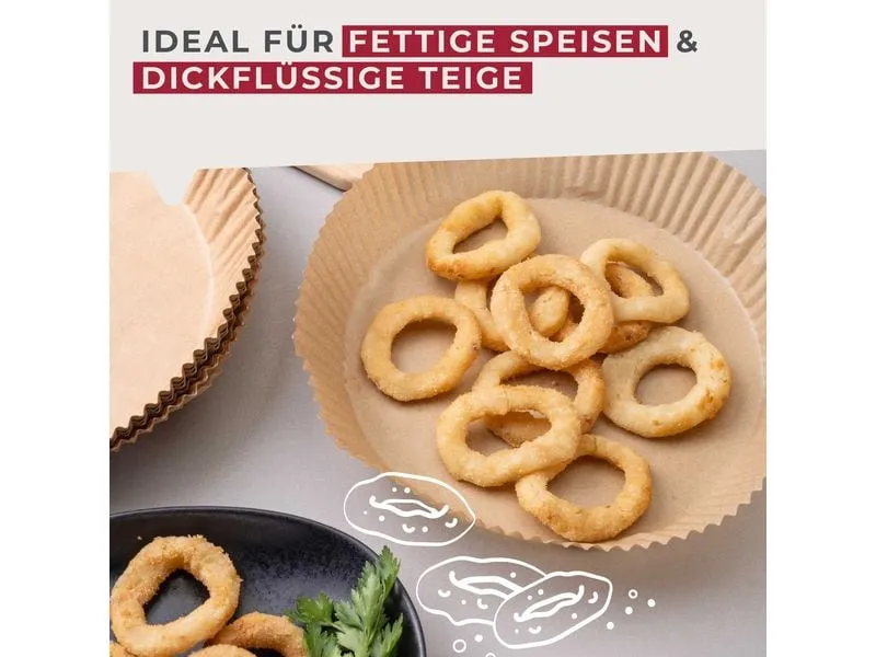 Fackelmann Backpapier Airfryer, Ø 20 cm, 40 Stück Fackelmann Backpapier Airfryer, Ø 20 cm, 40 Stück
