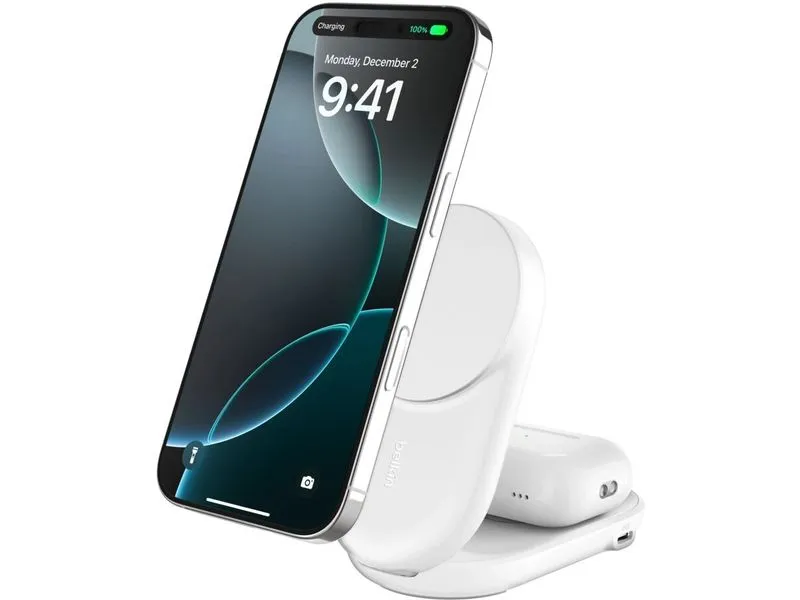Belkin Wireless Charger UltraCharge 2in1 rund, Weiss Belkin Wireless Charger UltraCharge 2in1 rund, Weiss