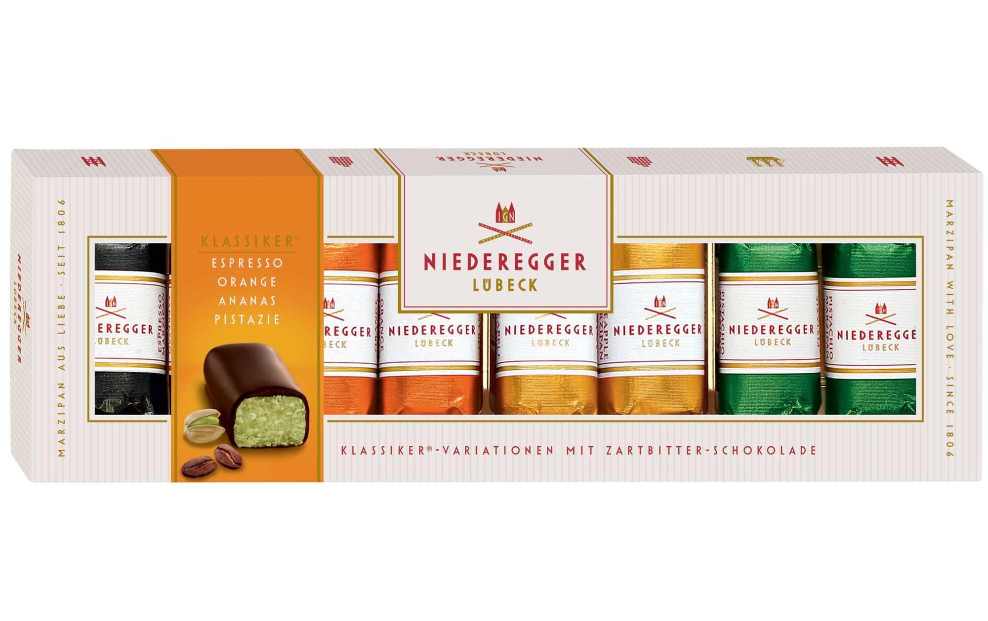 Niederegger Marzipan-Pralinen Variationen mit Zartbitterschokolade 100 g
