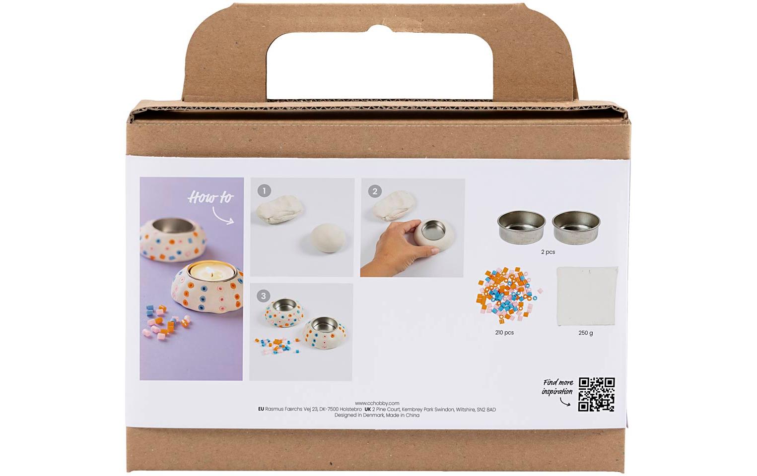 Creativ Company Bastelset Modellieren Teelichthalter Mehrfarbig Creativ Company Bastelset Modellieren Teelichthalter Mehrfarbig