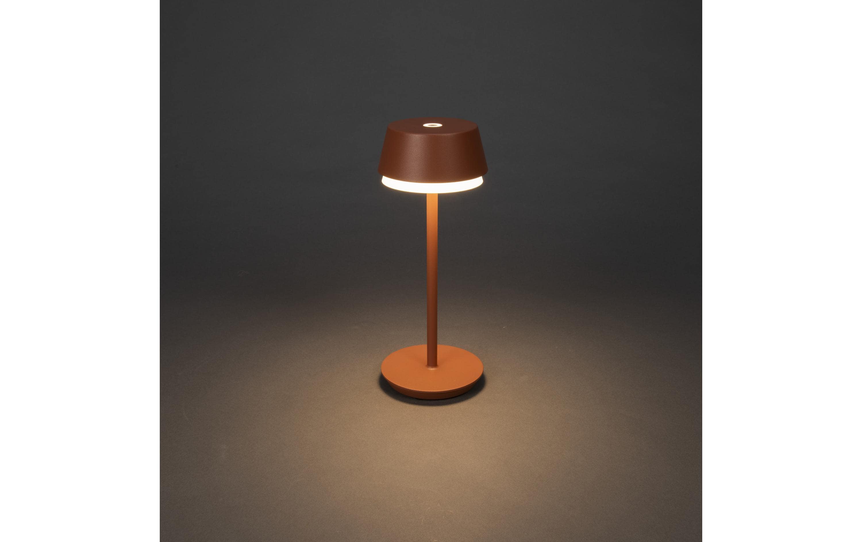 Konstsmide USB-Tischleuchte Lyon Terracotta, 2700-4000 K / RGB dimmbar