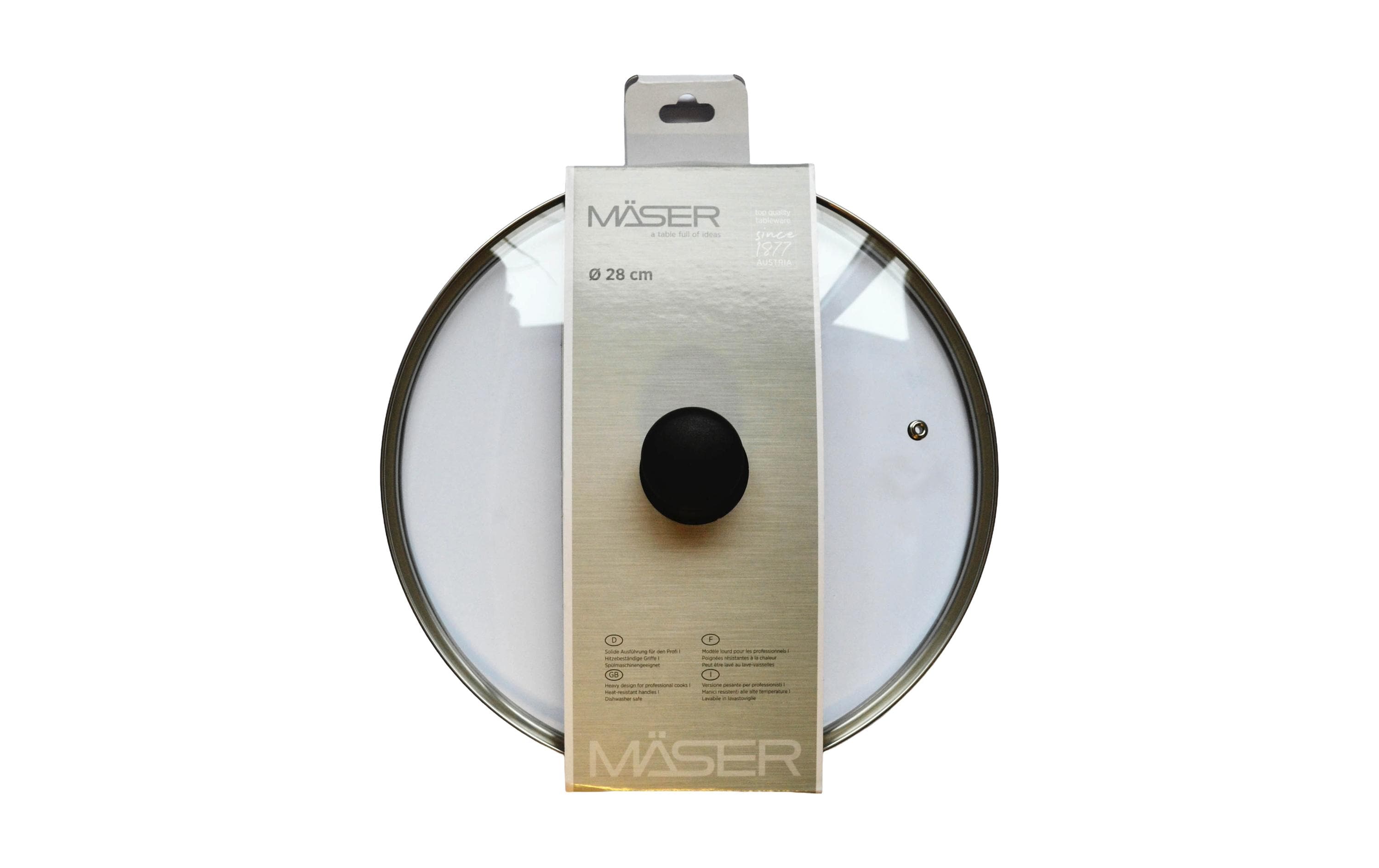 Mäser Pfannendeckel 28 cm, Transparent