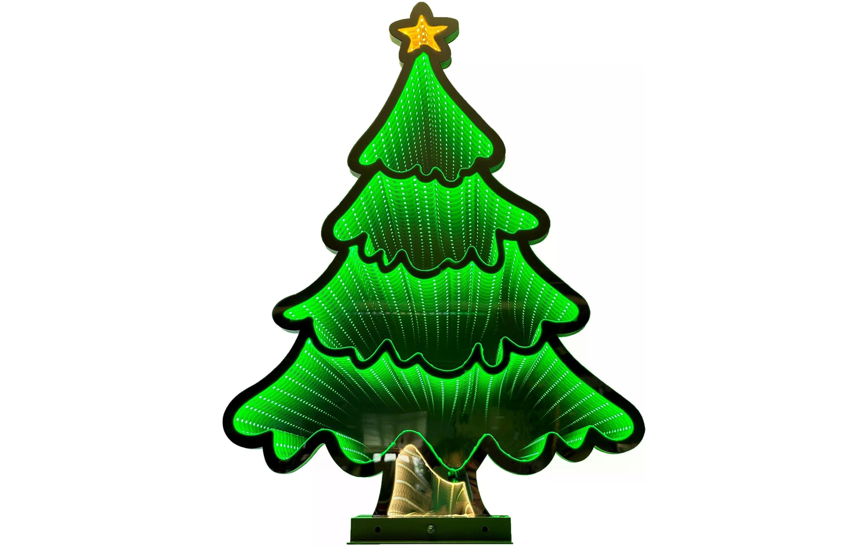 Dameco LED-Figur Infinity Tannenbaum, 237 LEDs, 60 cm, Grün