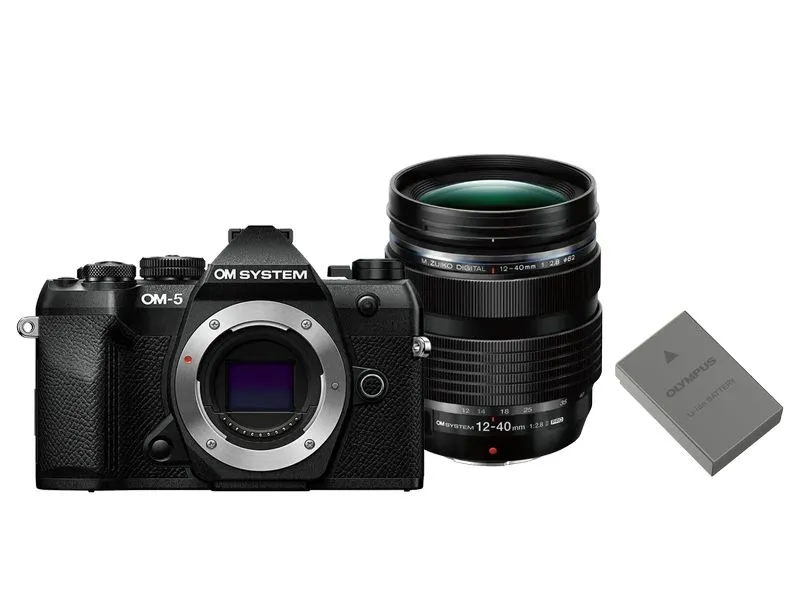 OM-System Fotokamera OM-5 II Schwarz + 12-40mm + Akku Kit OM-System Fotokamera OM-5 II Schwarz + 12-40mm + Akku Kit