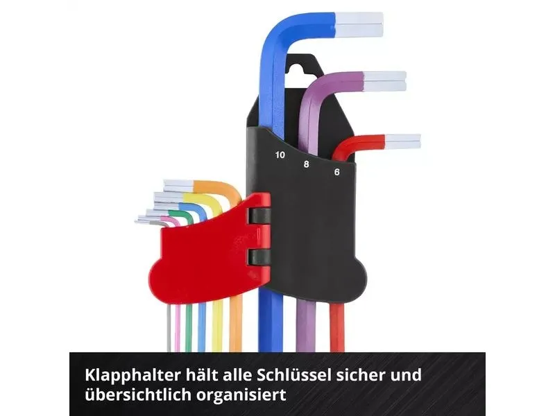 Einhell Innensechskantschlüssel-Set 9-Tlg. Einhell Innensechskantschlüssel-Set 9-Tlg.
