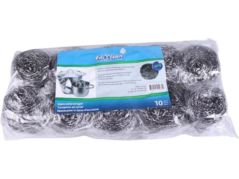 Edi Baur Stahlschwamm 10 Stück, 60 gr