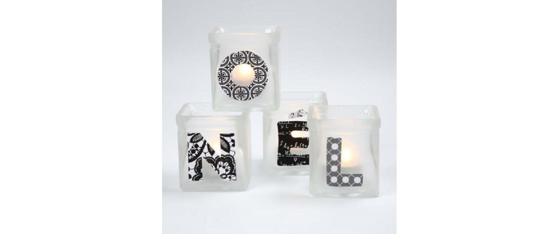 Creativ Company Kerzenhalter Quadratisch, 12 Stück