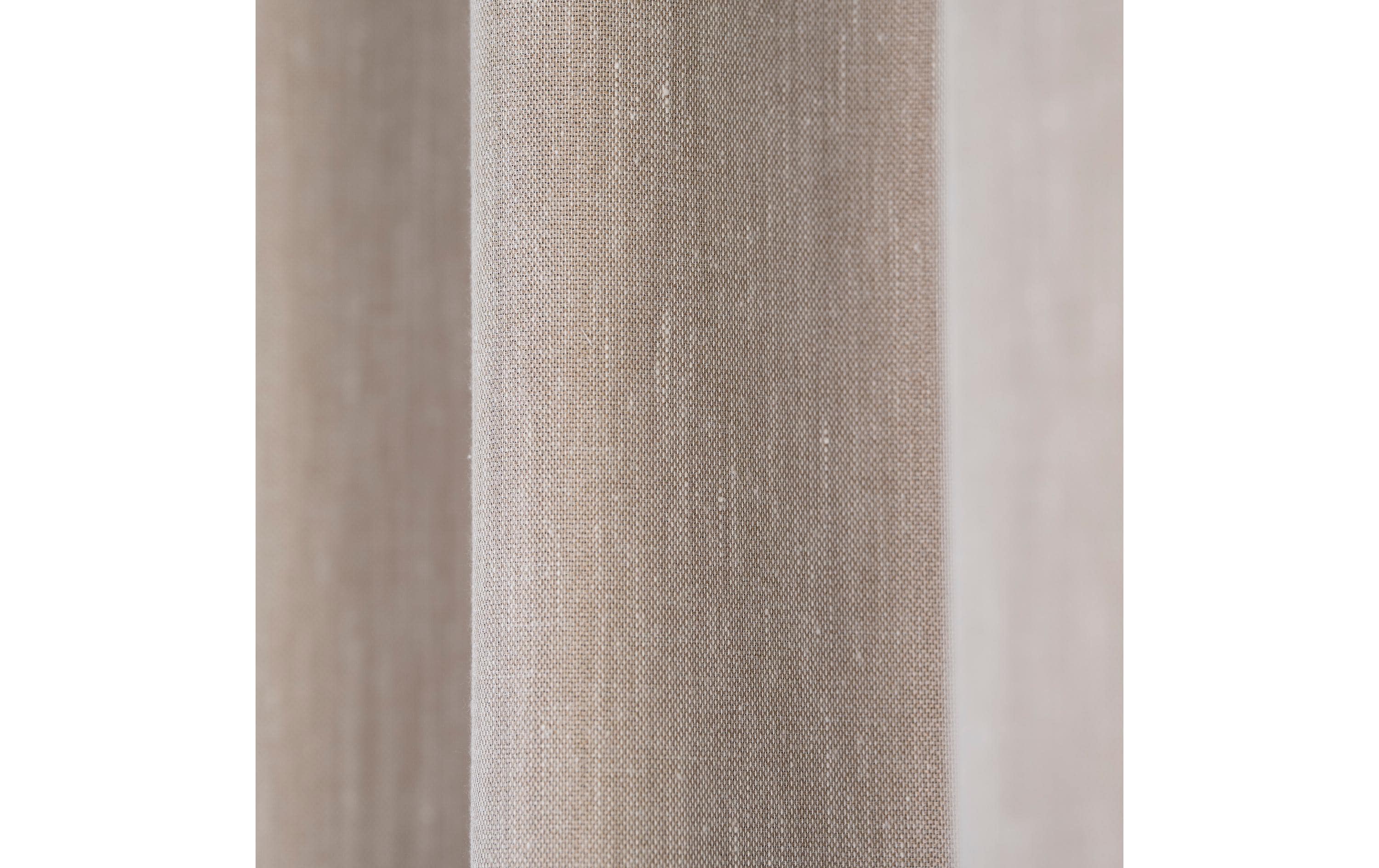 Casa Leon Verdunklungsvorhang mit Faltenband 140 cm x 245 cm