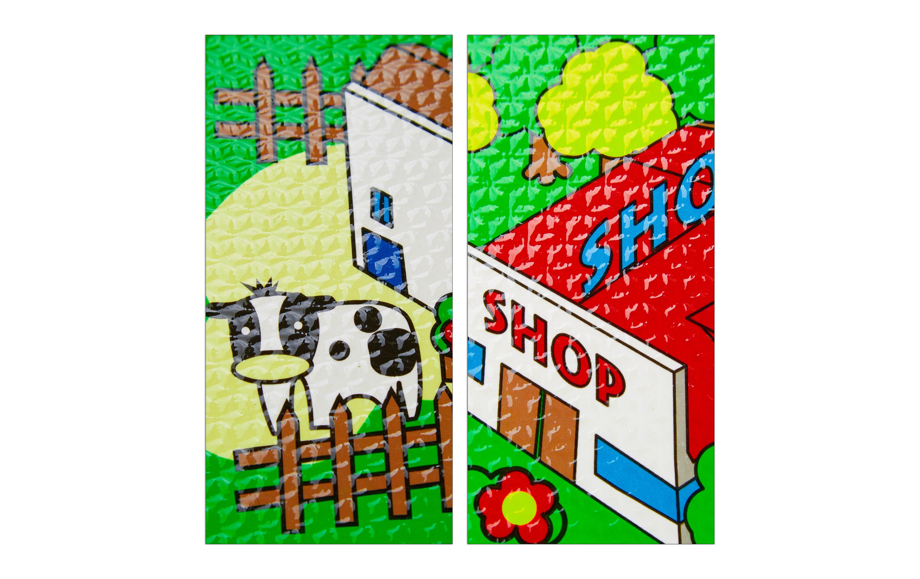relaxdays Puzzlematte Strasse für Kinder