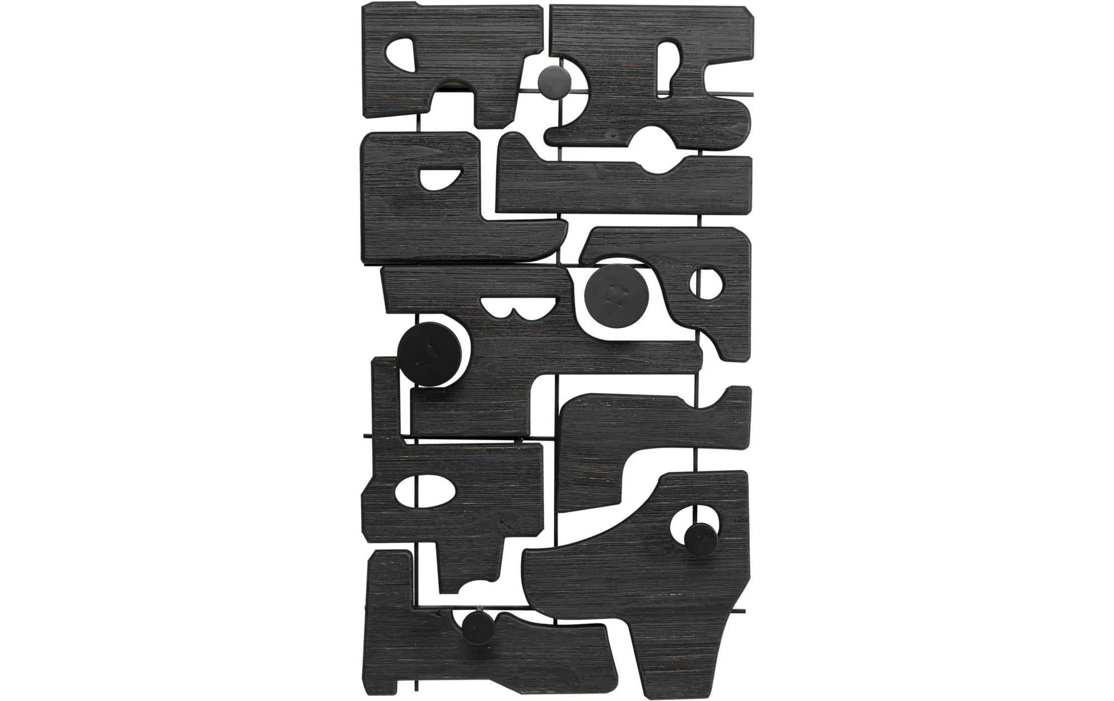 Kare Wandgarderobe Art Shapes 51 x 90 cm, Schwarz
