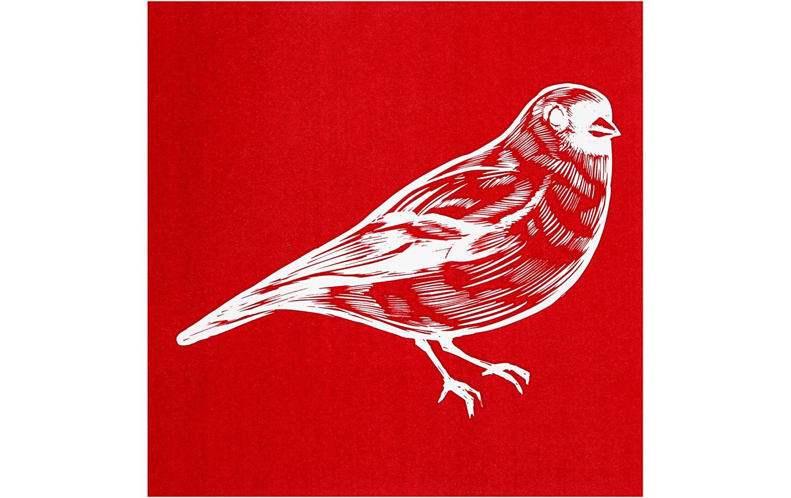 Creativ Company Schablonen Siebdruck Vogel, 1 Stück