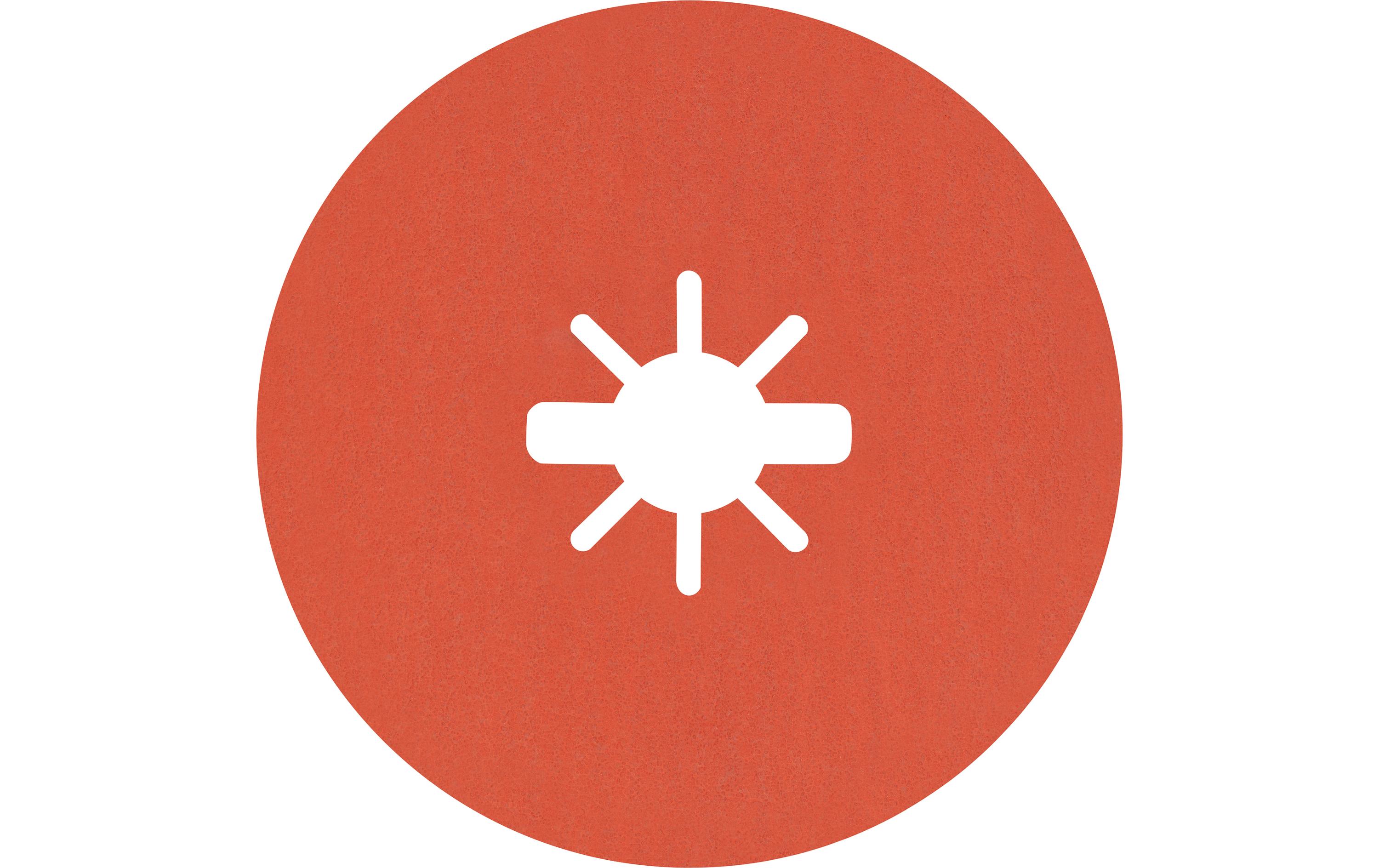 Bosch Professional Prisma Ceramic Fiberscheibe X-LOCK Expert R782, G120, 125 mm Bosch Professional Prisma Ceramic Fiberscheibe X-LOCK Expert R782, G120, 125 mm