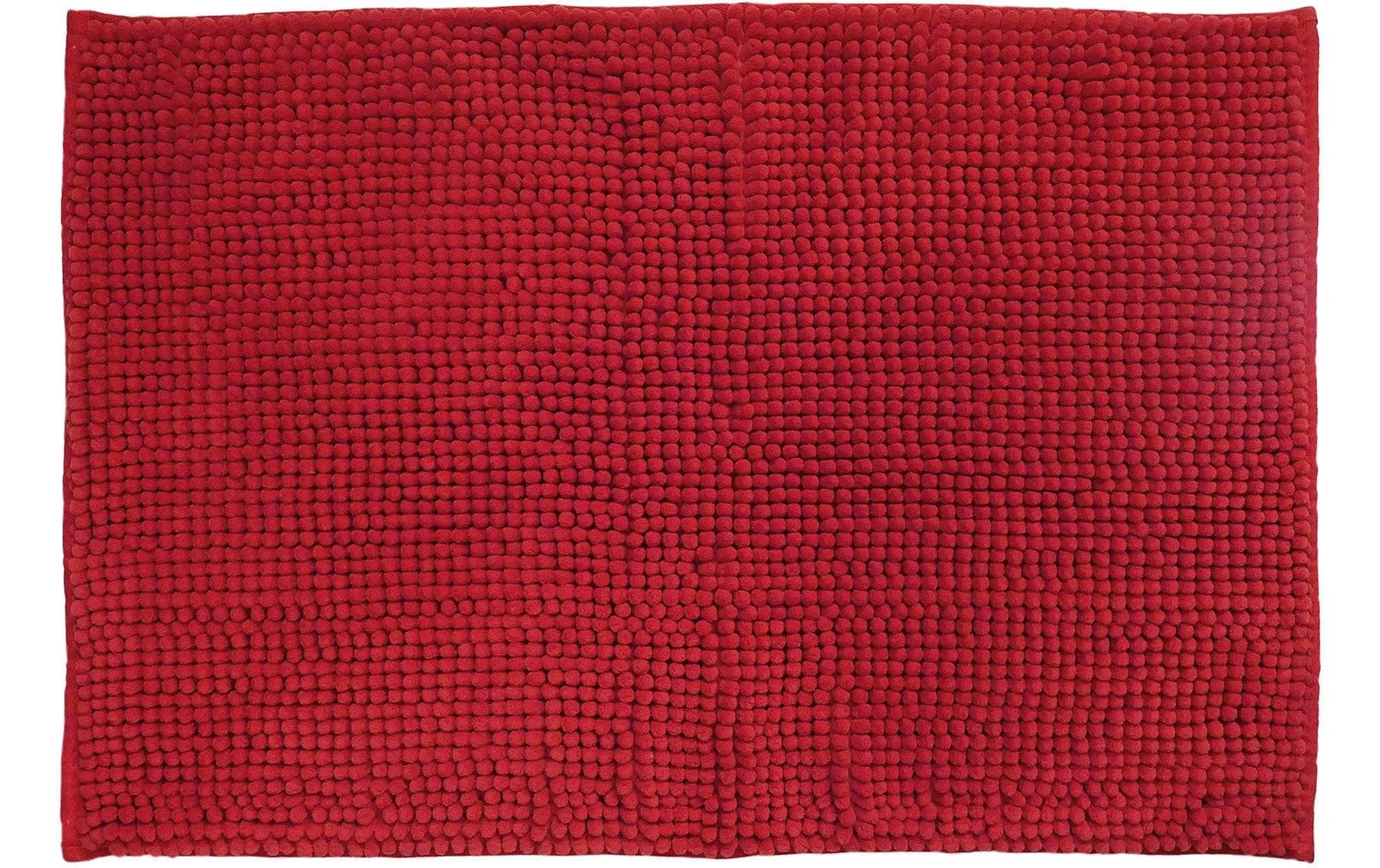 diaqua® Badteppich Chenille 90 x 60 cm, Rot