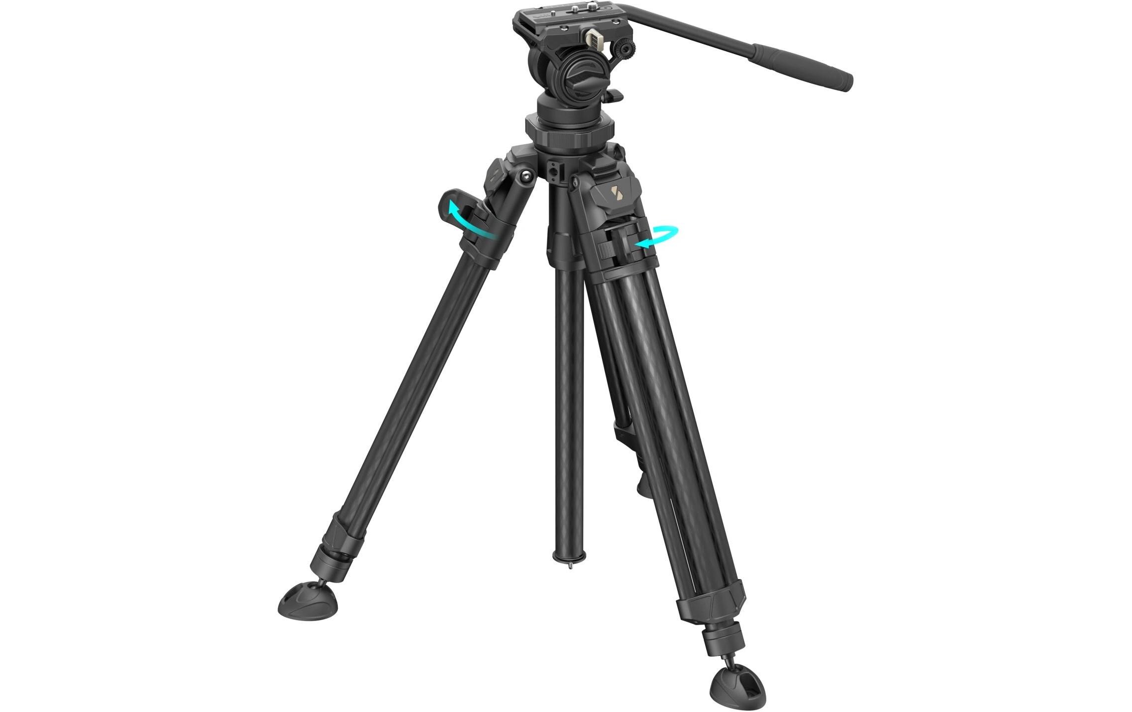 Smallrig Leichtes Video-Stativset aus Kohlefaser AD-50 Pro