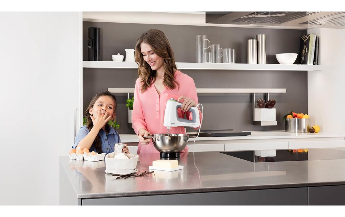 Braun Handmixer MultiMix 5 HM5100WH Weiss/Grau