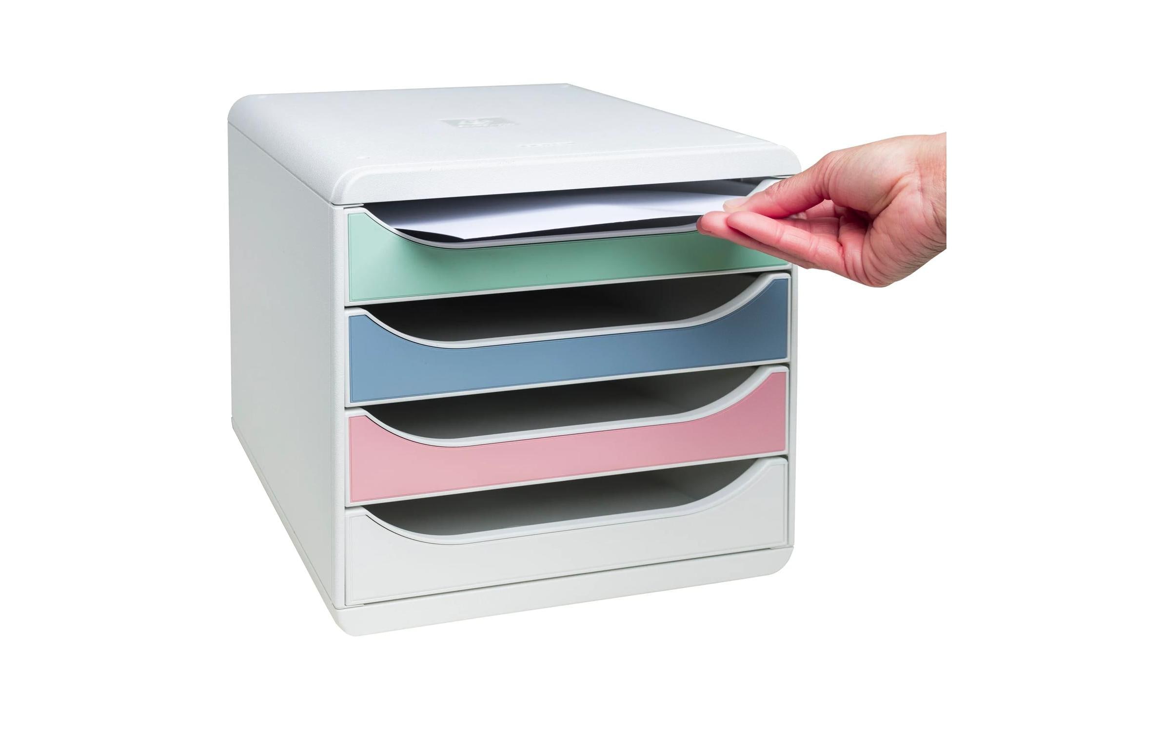 Exacompta Schubladenbox Big-Box AutentiK, 4 Schubladen